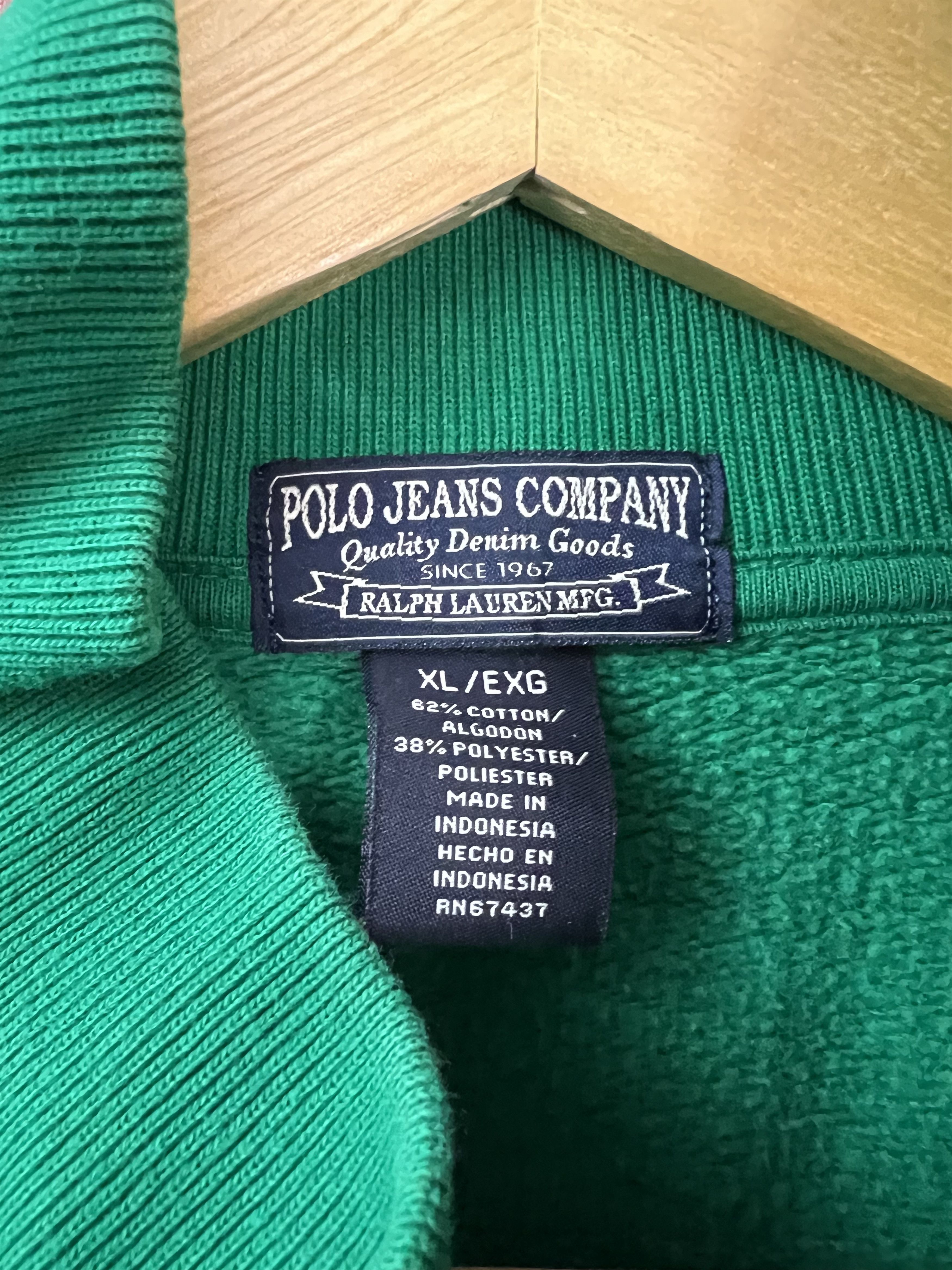 Polo Ralph Lauren Polo Jeans Company by Ralph Lauren Green Zip-up Size XL Size US XL / EU 56 / 4 - 4 Thumbnail