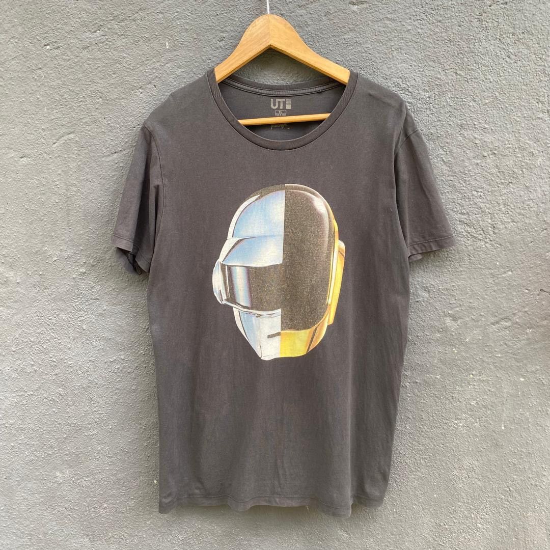 Thrashed Faded Daft Punk X Uniqlo Band Tee