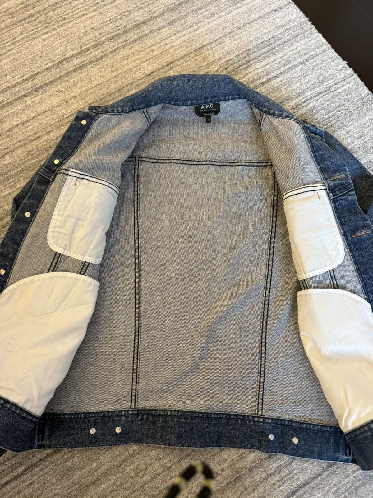 A.P.C. A.P.C. Denim Jacket — Indigo/Mid-Blue Wash Size US M / EU 48-50 / 2 - 7 Thumbnail
