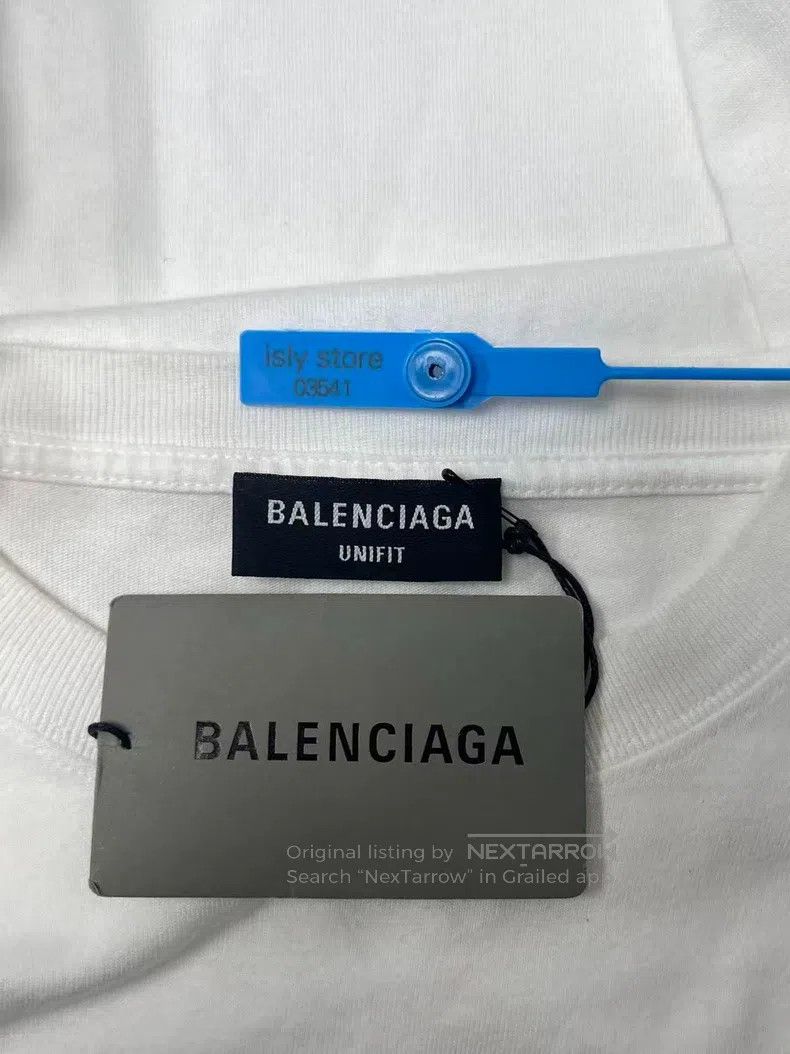 Balenciaga Balenciaga Pattern Printed Round Neck Short Sleeve T-Shirt Size US XXS / EU 40 - 4 Thumbnail