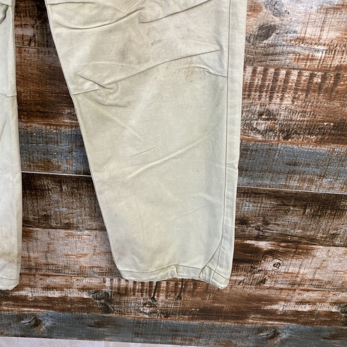 Japanese Brand DL Surplus White Cargo Multipocket Pants #C1218 Size US 29 - 12 Thumbnail
