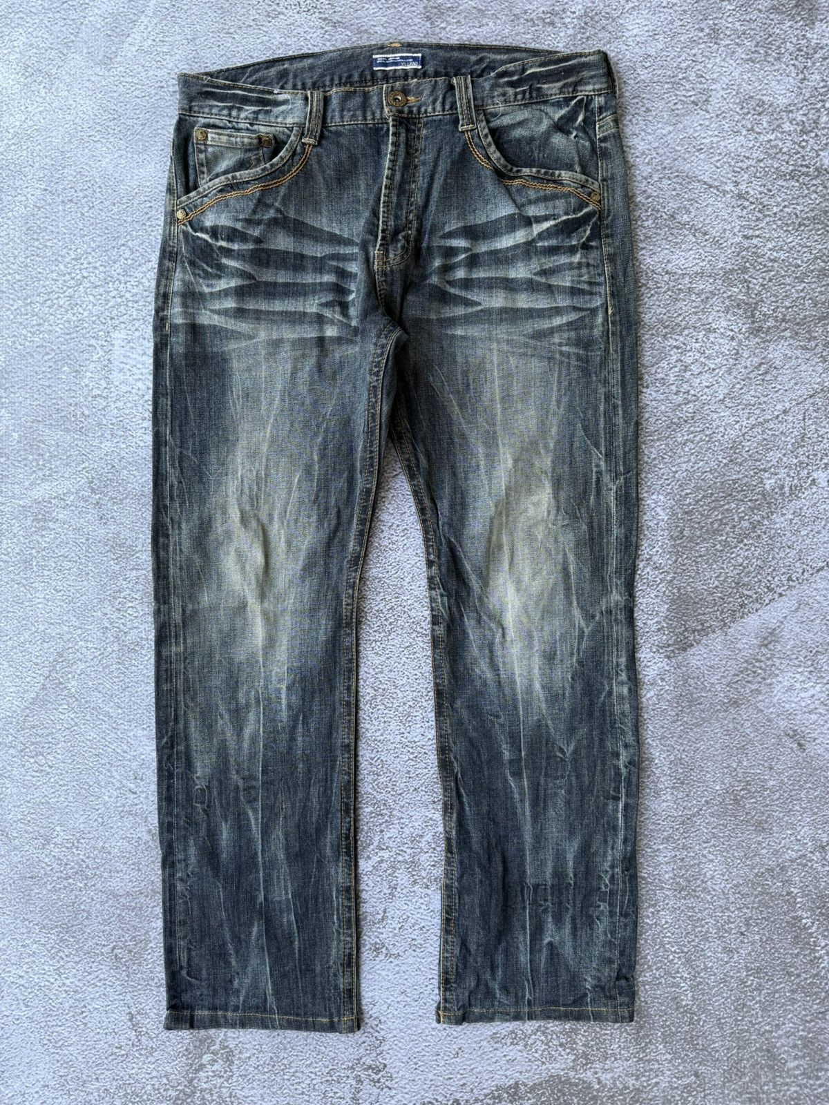 20471120 × Beauty Beast × Japanese Brand Villand stone real jeans special editon natural clothes Size US 35 - 1 Thumbnail
