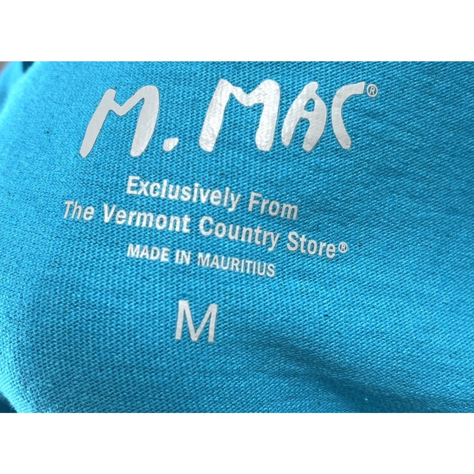 Vintage M Mac Sleeveless V-Neck Patch Pocket T-Shirt Dress Knee Length Blue Cotton Women's Medium Size M / US 6-8 / IT 42-44 - 7 Thumbnail