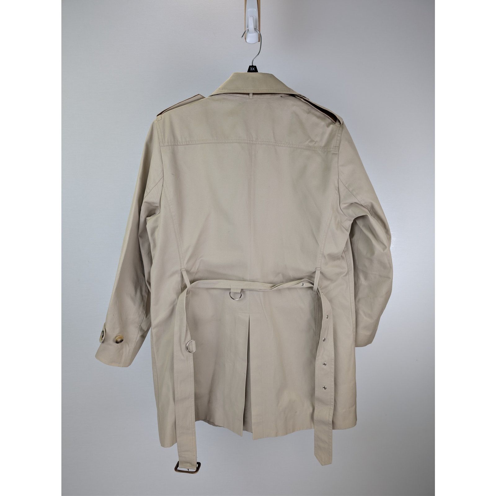 Sandro o1rshd1 CC20 double-breasted belted trench coat in beige Size US L / EU 52-54 / 3 - 15 Thumbnail