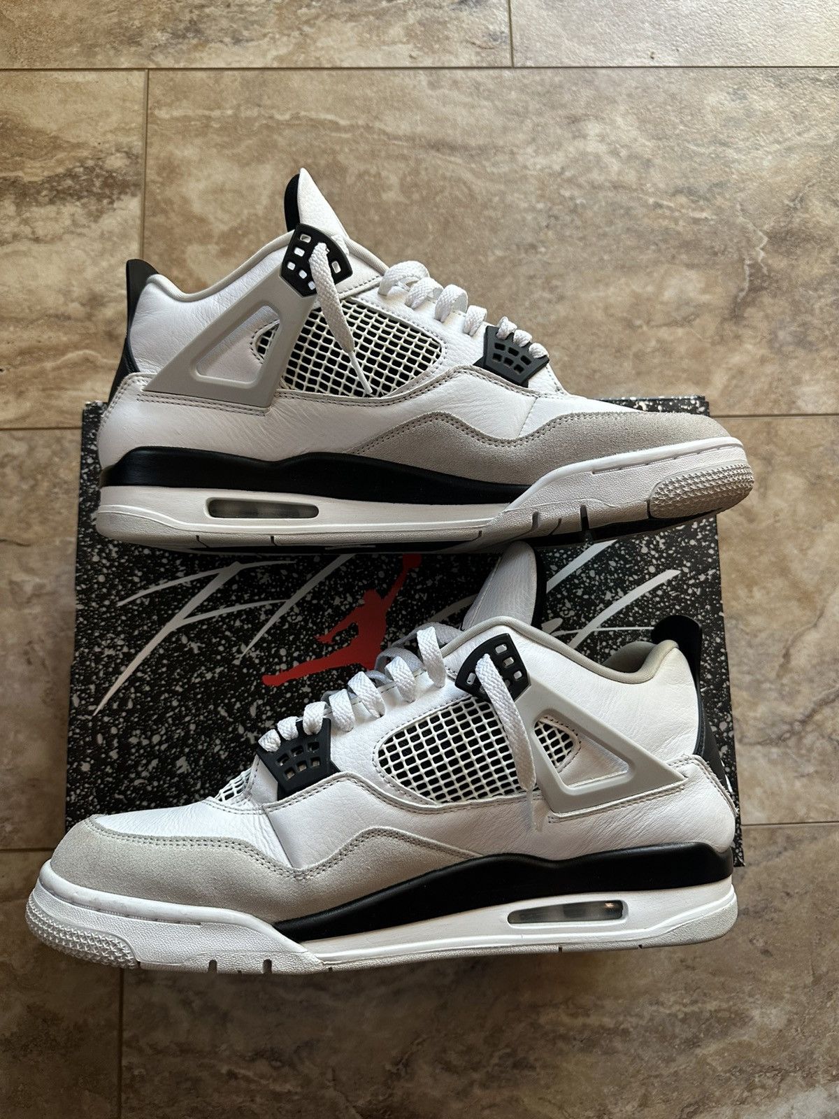 Nike Jordan 4 Military Black Size 13 Size US 13 / EU 46 - 2 Thumbnail