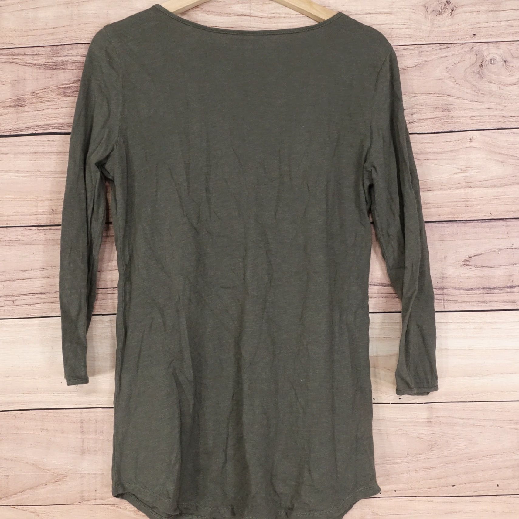 Eddie Bauer EDDIE BAUER Green Short Sleeve Blouse T-Shirt Women’s Size Small Size S / US 4 / IT 40 - 3 Thumbnail