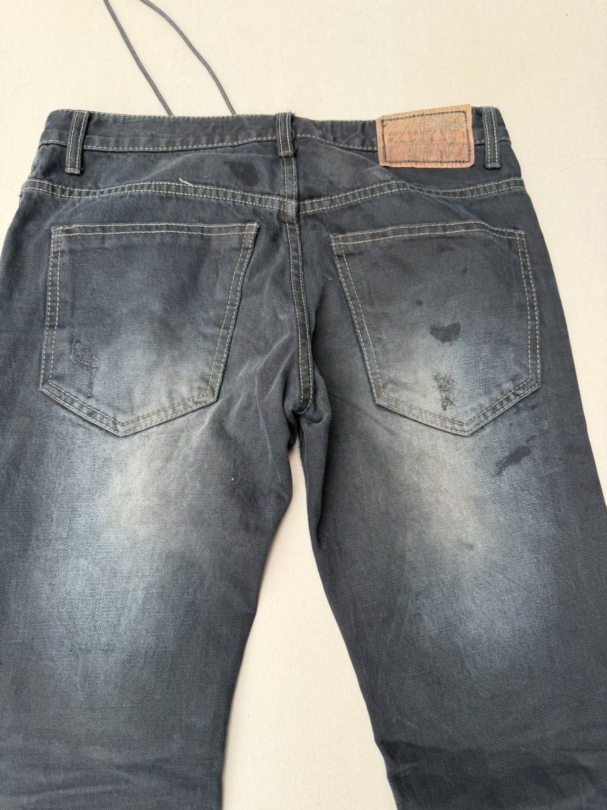 Japanese Brand Example Lace up flare jeans Size US 30 / EU 46 - 4 Thumbnail