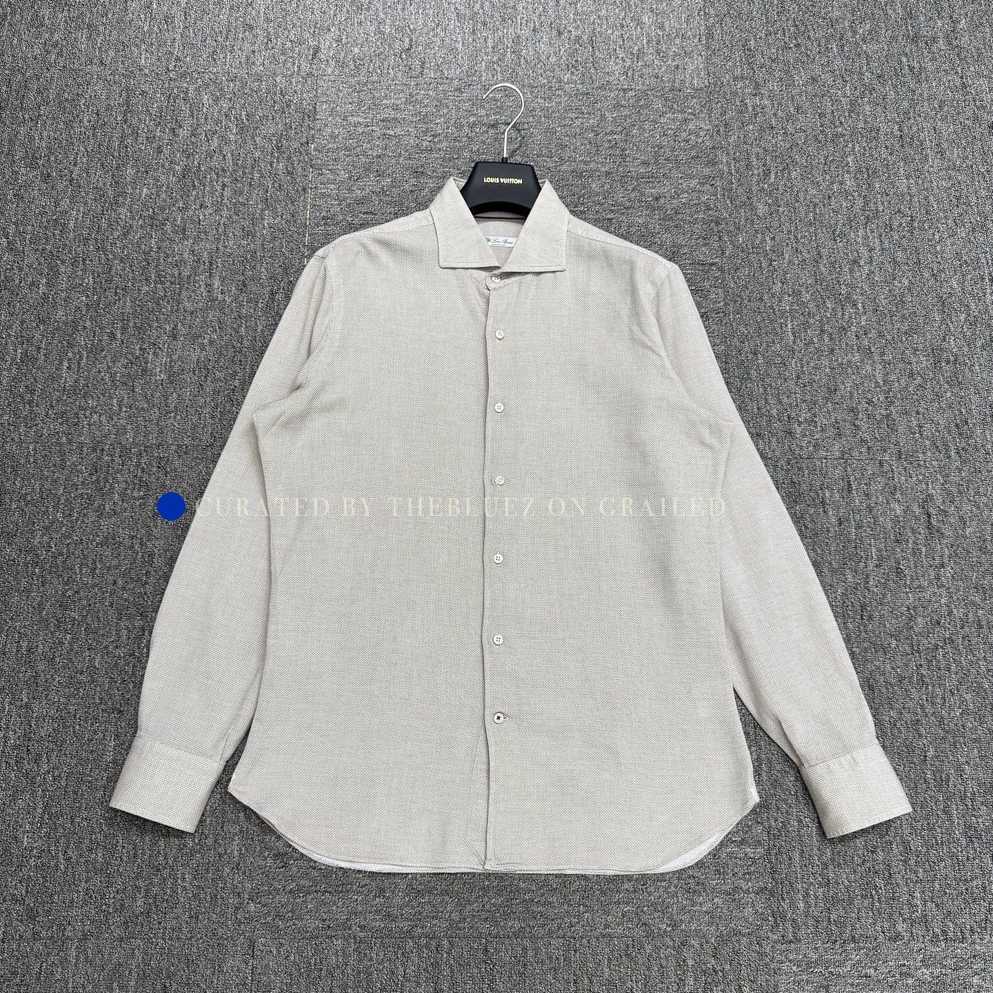 Loro Piana Gray Long-Sleeve Button-Up Shirt Size L Size US L / EU 52-54 / 3 - 1 Thumbnail