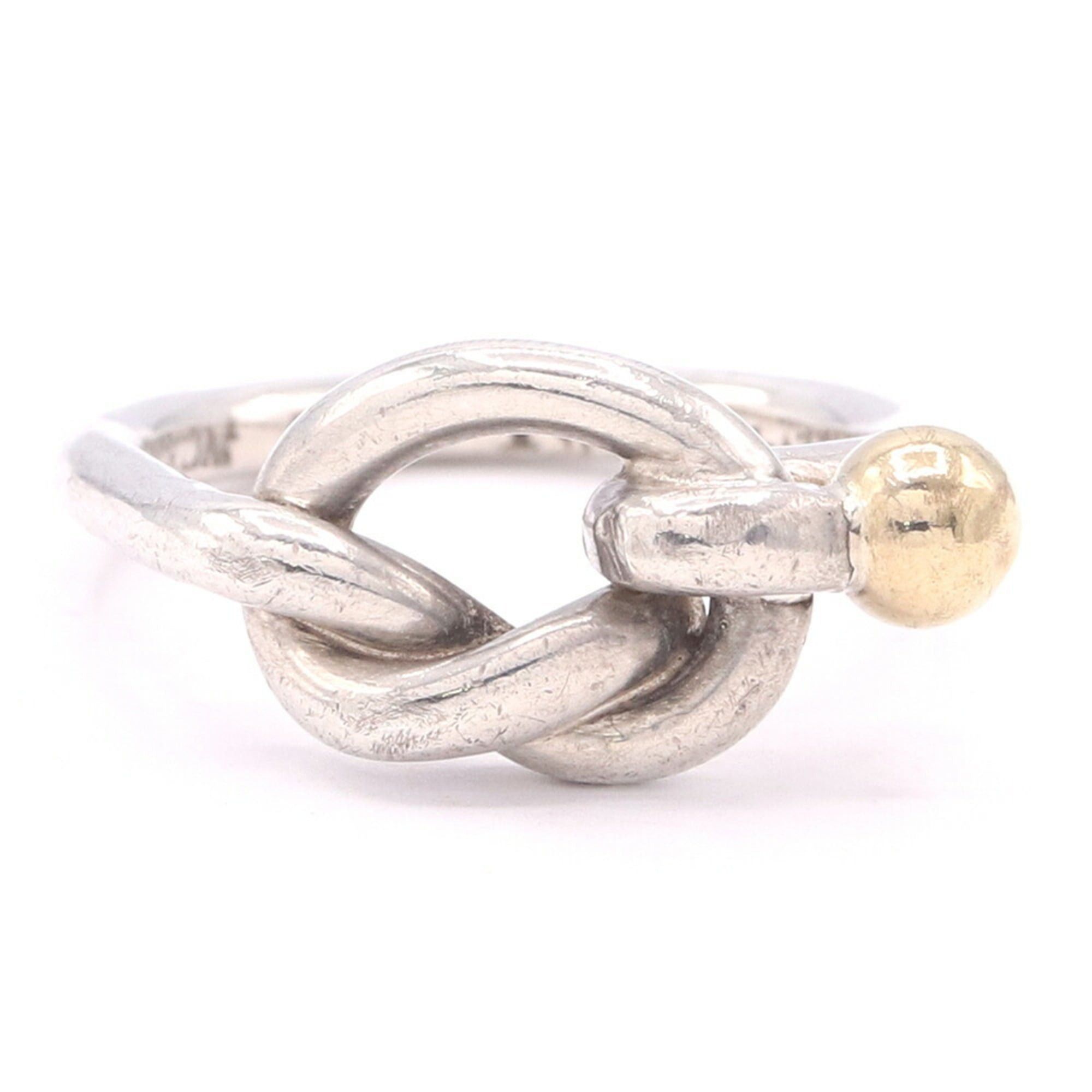 Tiffany & Co. Tiffany & Co. Love Knot Ring, Sterling Silver 925 and 18K Yellow Gold Combination, Women's Ring. Size ONE SIZE - 1 Thumbnail