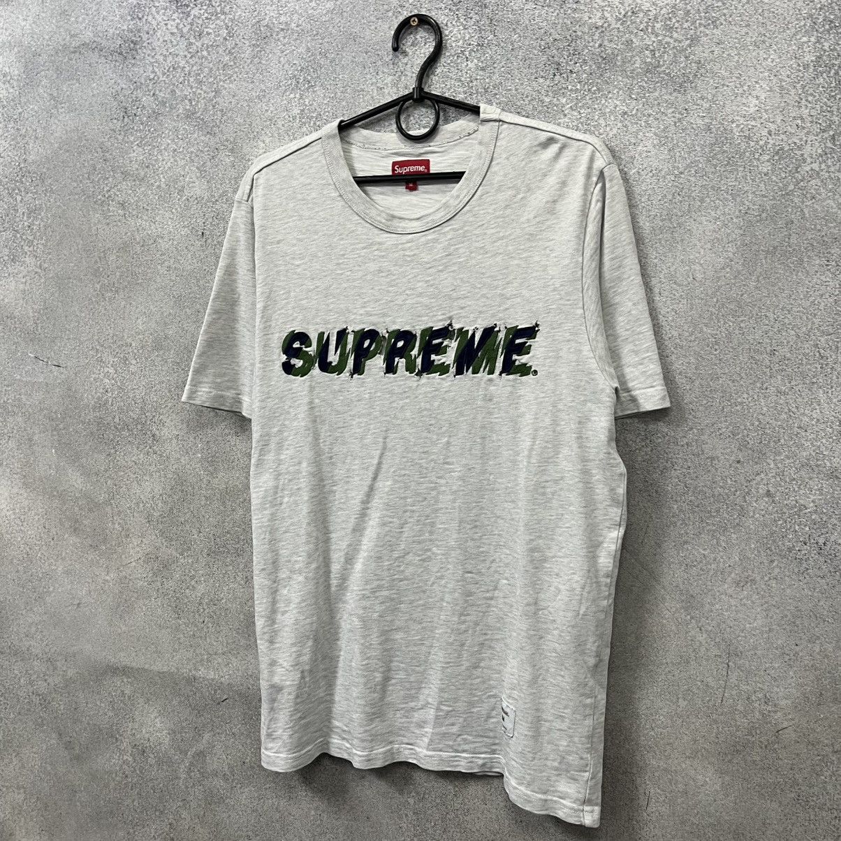 Supreme Supreme T-Shirt Big Logo Grey Size M Size US M / EU 48-50 / 2 - 8 Thumbnail