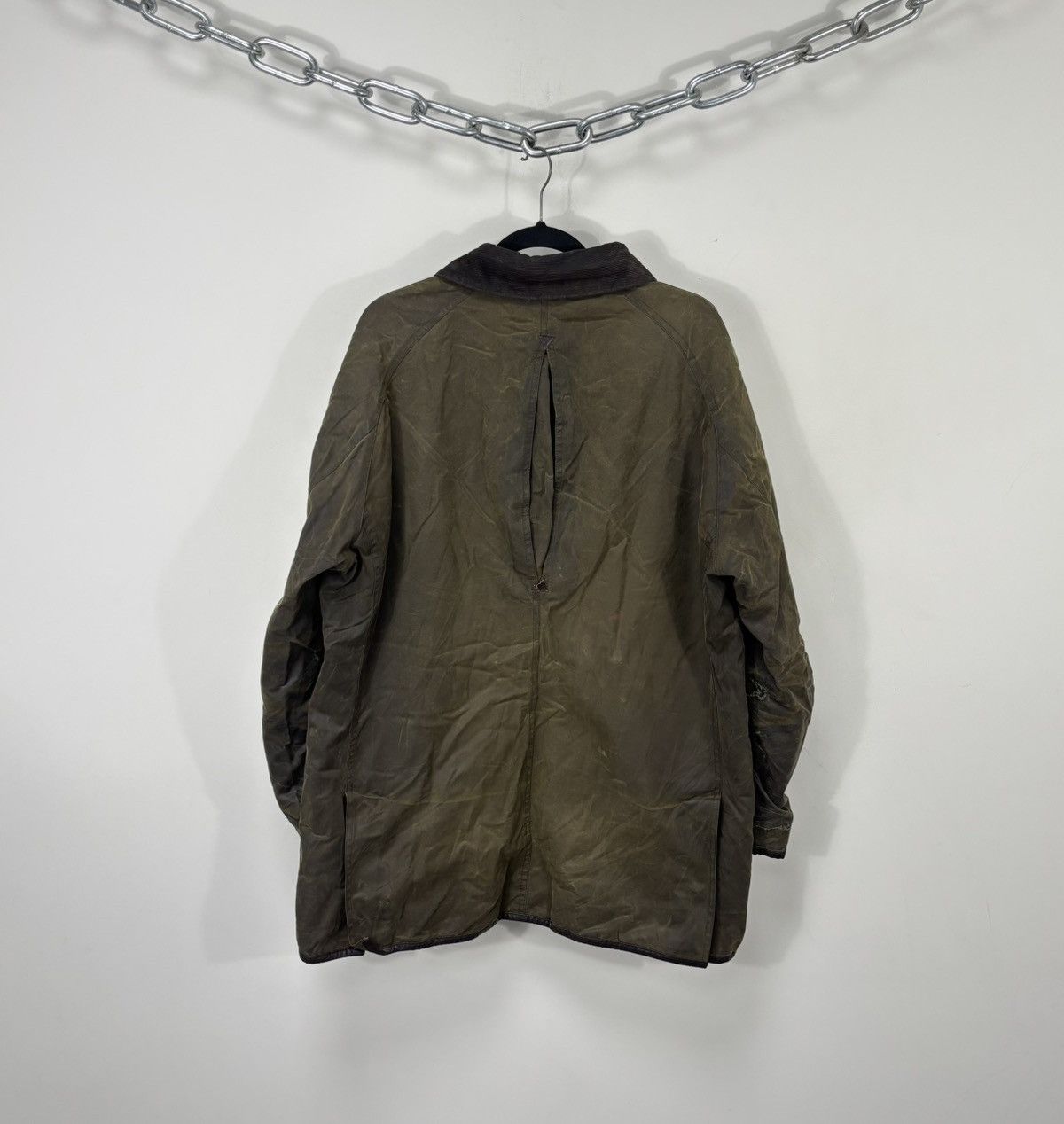 Barbour Barbour Longhurst Wax Cotton Men’s Khaki Waxed Jacket Coat Size US XXL / EU 58 / 5 - 3 Thumbnail