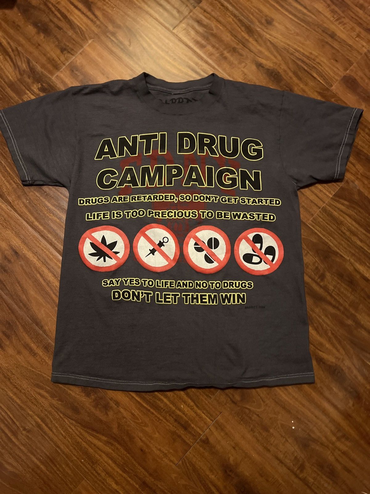 Asspizza Anti Drug Campaign tee Size US L / EU 52-54 / 3 - 4 Thumbnail