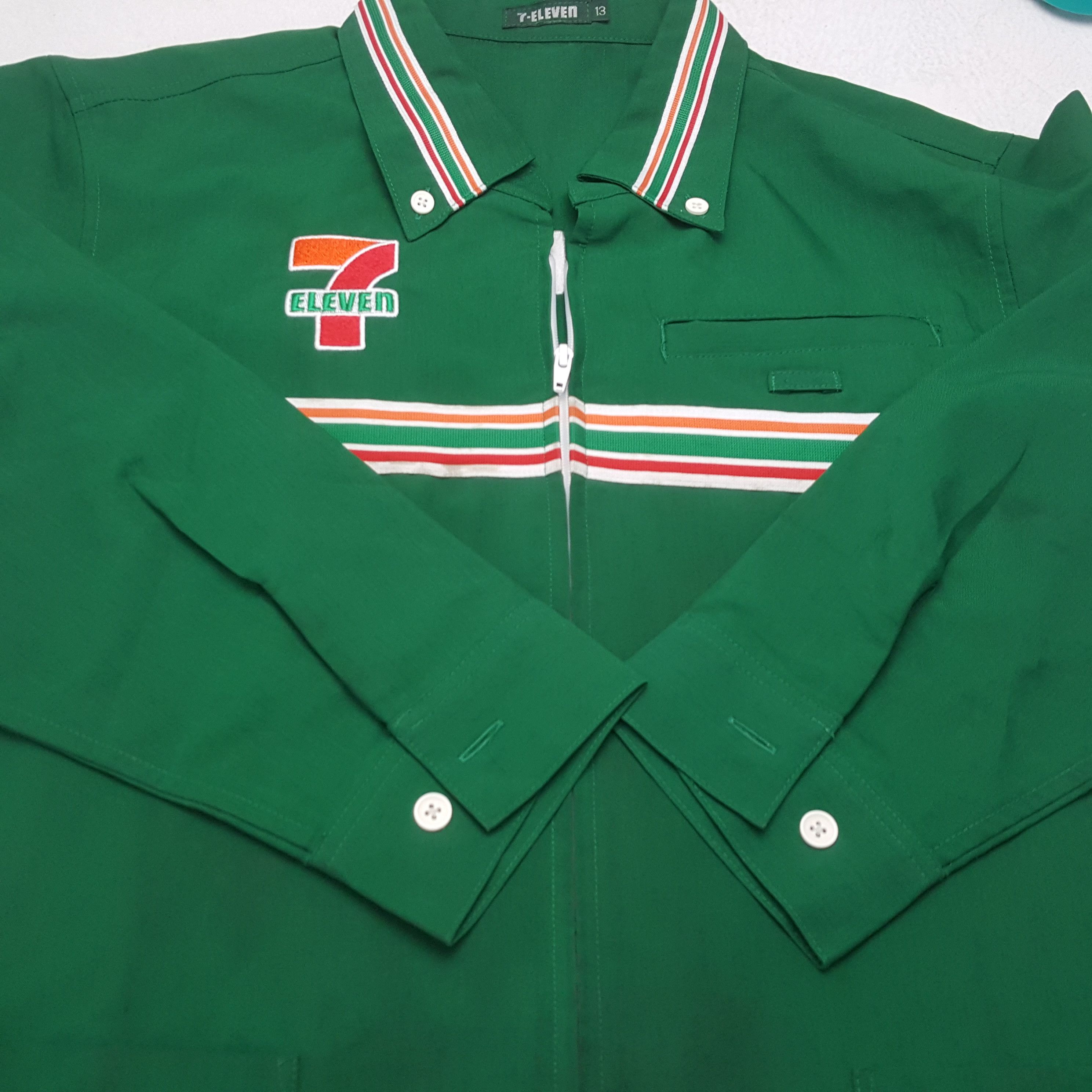 Japanese Brand × Vintage Vintage 7-ELEVEN Japan Workers Uniform Shirt Jacket C285N7 Size US M / EU 48-50 / 2 - 7 Thumbnail