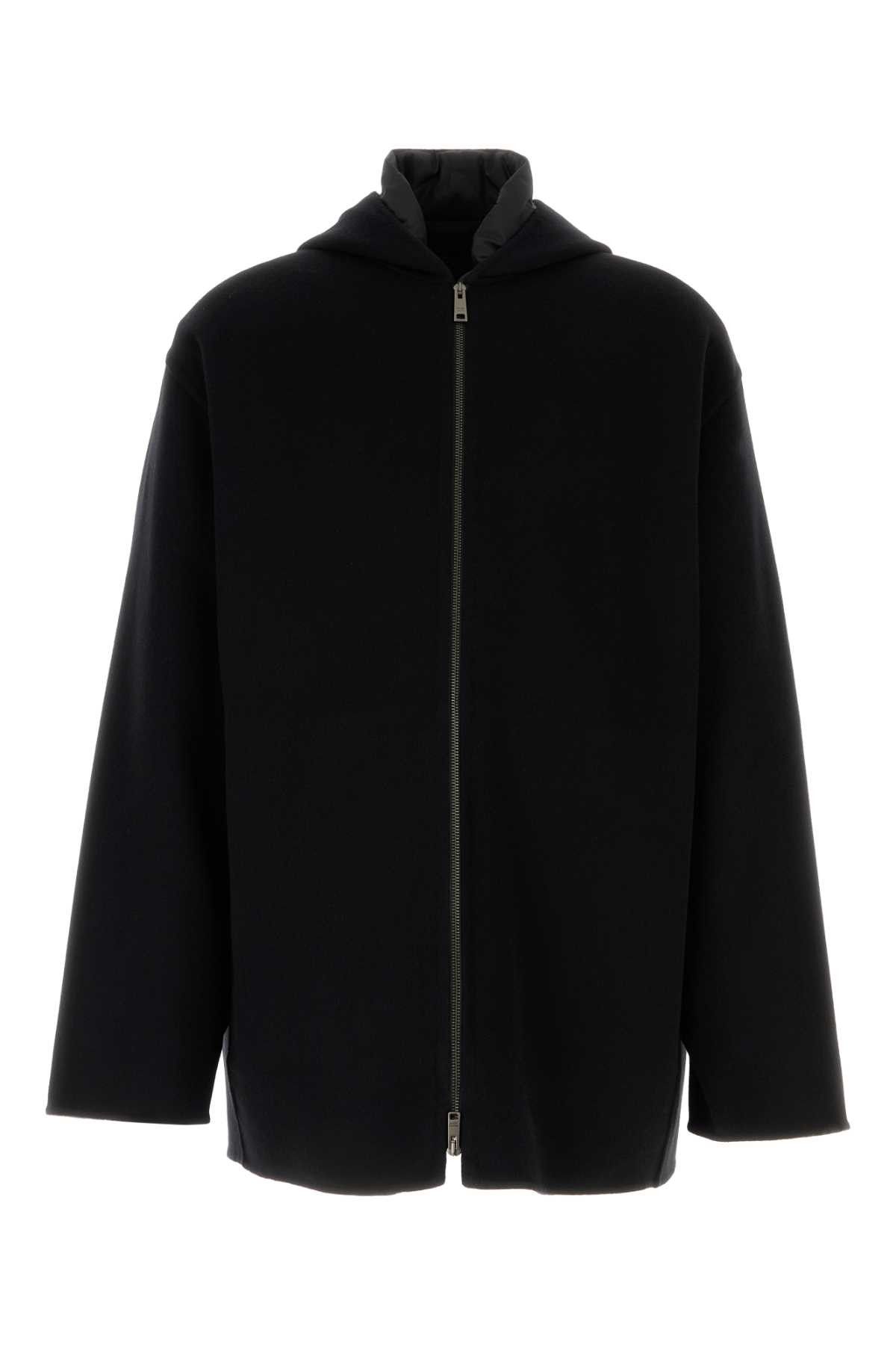 Prada Black Silk Padded Jacket Size US L / EU 52-54 / 3 - 1 Thumbnail