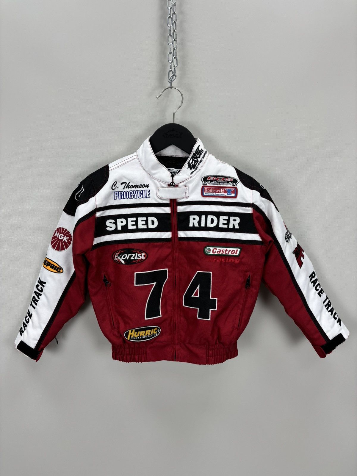 Vintage Kids racing jacket Fast Lane Size XS 128/134 Size US XS / EU 42 / 0 - 2 Thumbnail