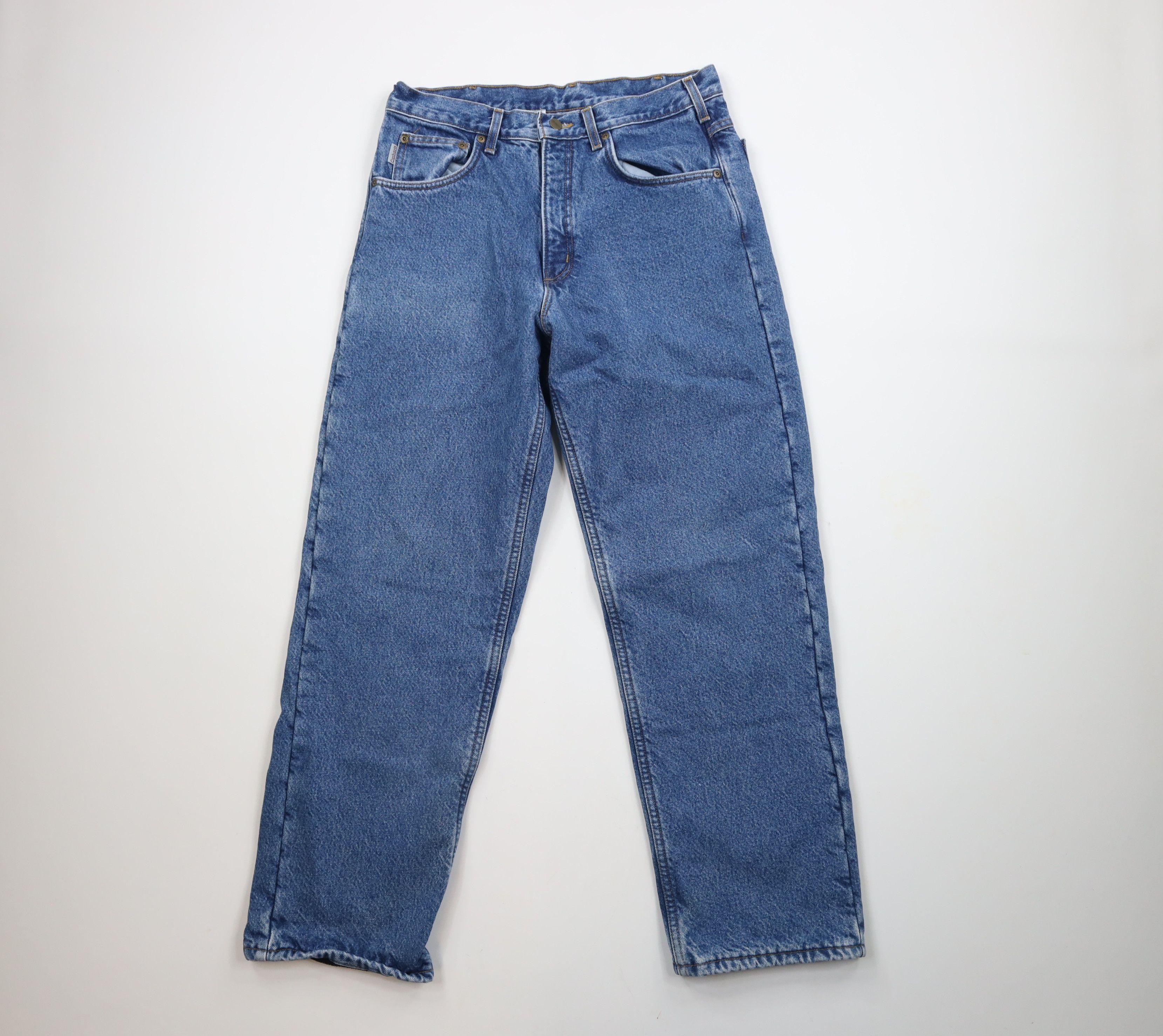 Carhartt × Vintage Vintage Carhartt Spell Out Heavyweight Fleece Lined Jeans Size US 32 / EU 48 - 2 Thumbnail