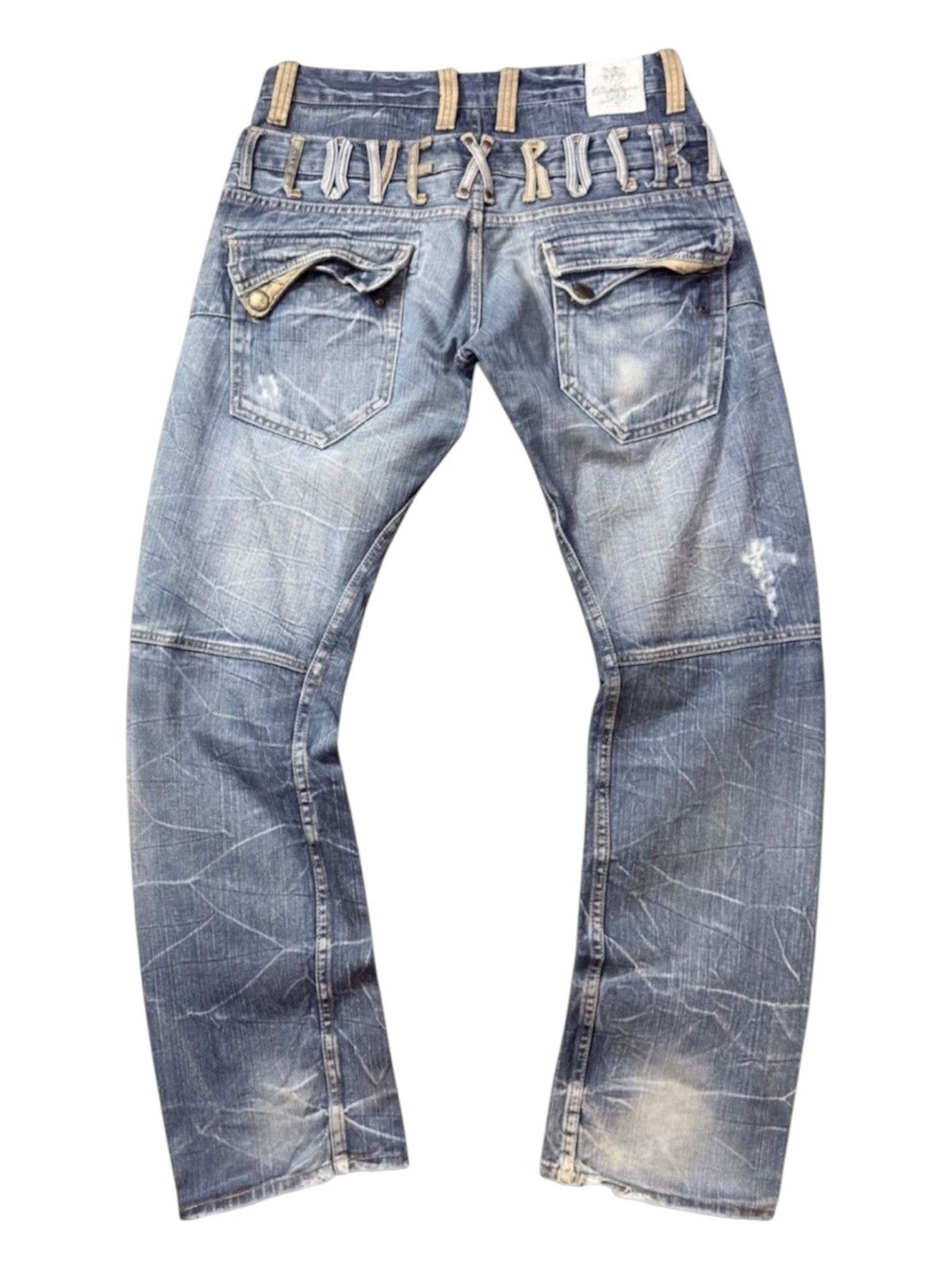 archive number (n)ine スキニーデニム ダメージ y2k Japanese Brand × Number (N)ine Number nine hickory denim Kurt