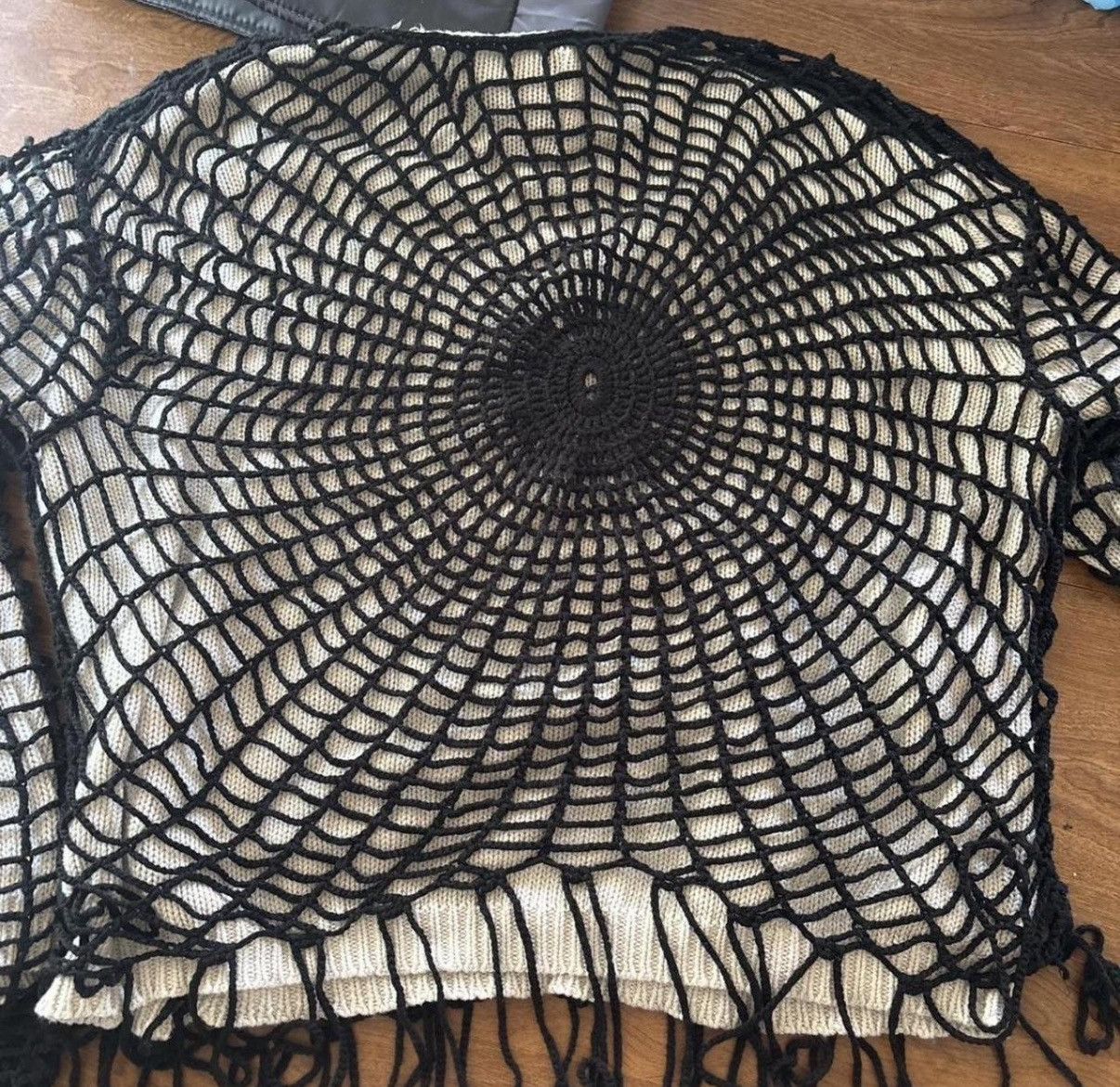 Japanese Brand double-layer knit spider web sweater Size US S / EU 44-46 / 1 - 3 Thumbnail