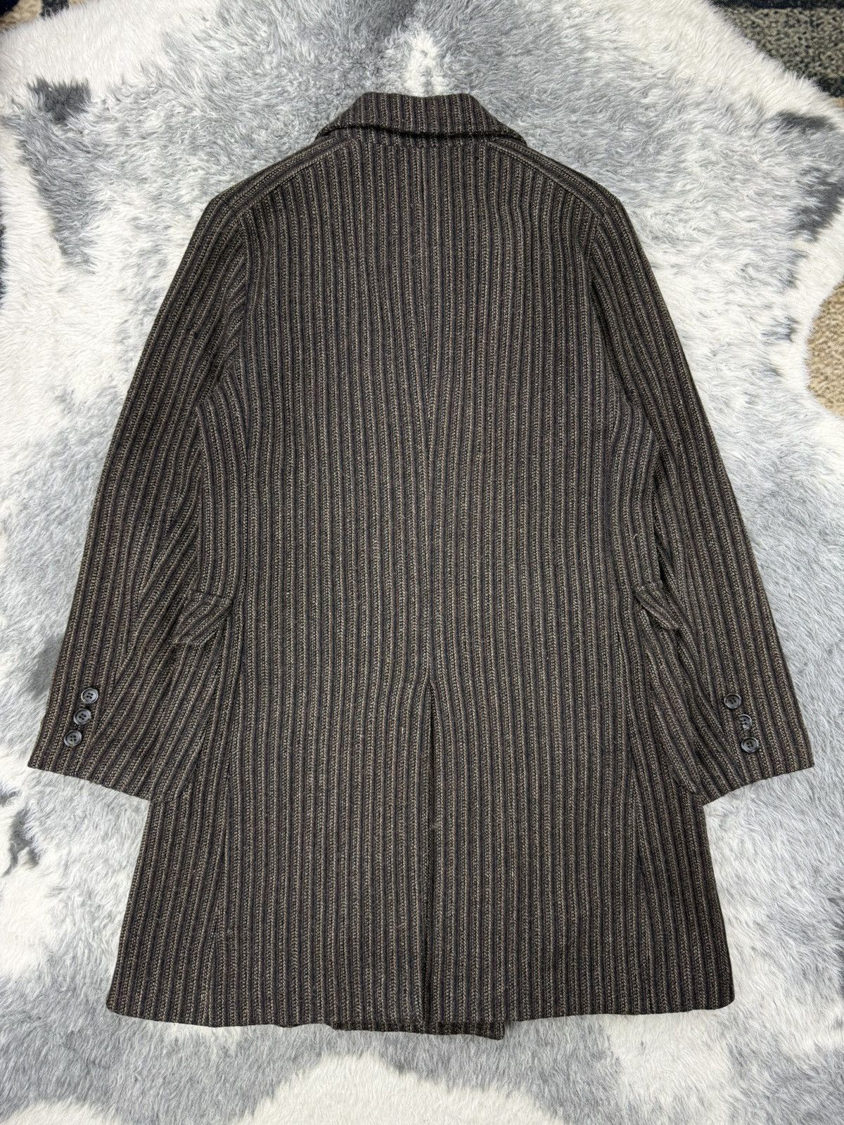 Beauty Beast Vintage 90s PPFM Big Label Double Breasted Wool Long Coat Size US M / EU 48-50 / 2 - 16 Thumbnail