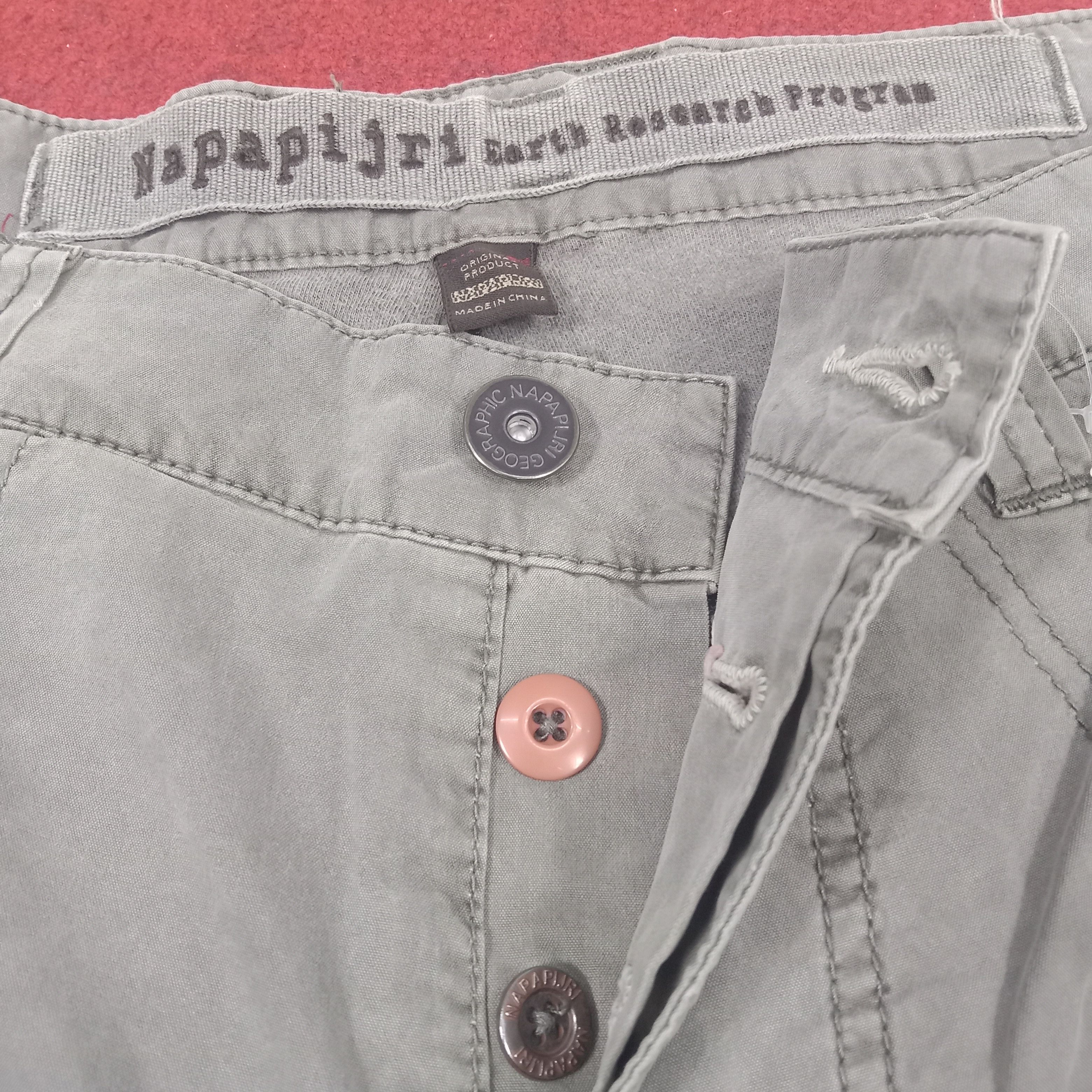 Napapijri × Vintage Napapijri Outdoor Style Rare Nice Design Pants Size US 34 / EU 50 - 13 Thumbnail