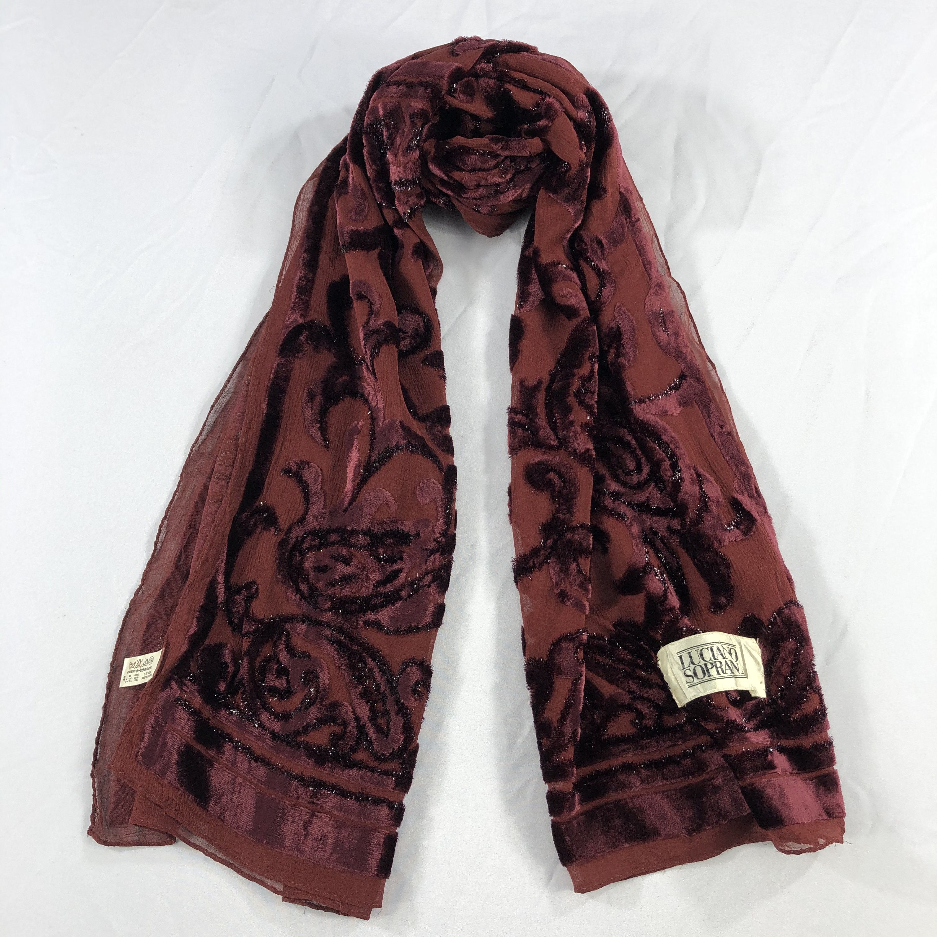 Vintage Vintage Luciano Soprani Silk Scarf Size ONE SIZE - 2 Thumbnail