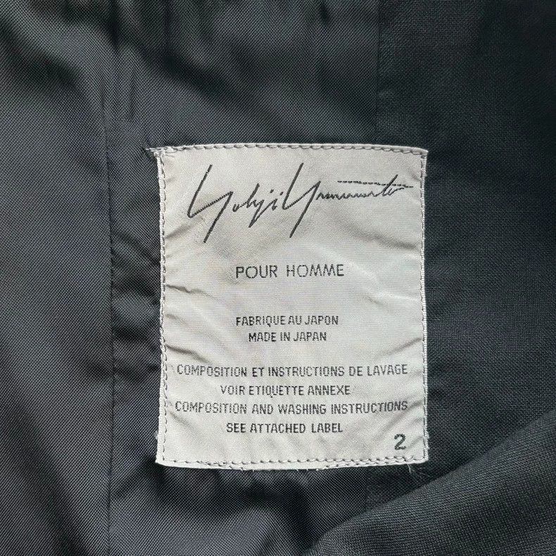 Yohji Yamamoto Yohji Yamamoto Yohji Yamamoto Black Multi-Pocket Suit Blaz Size US S / EU 44-46 / 1 - 6 Thumbnail