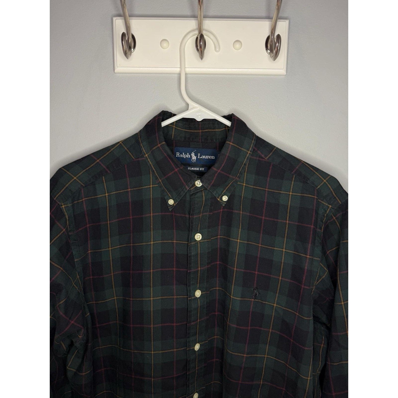 Ralph Lauren Ralph Lauren Cotton Button Down Shirt Men's Med Plaid Tartan Size US M / EU 48-50 / 2 - 2 Thumbnail