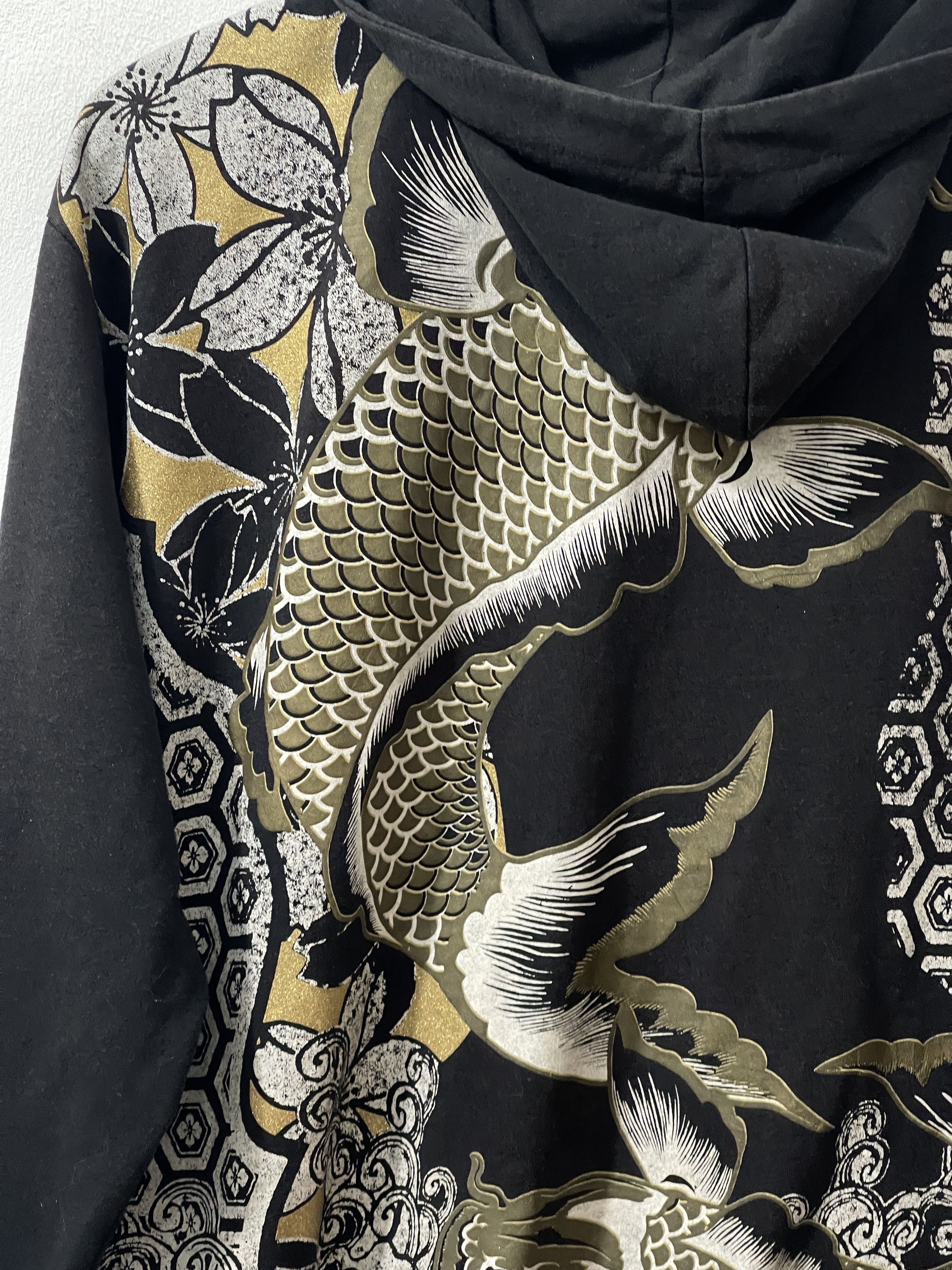 Japanese Brand 2000s Japanese AOP Sukajan Art Y2k Archive Hoodie Size US XL / EU 56 / 4 - 9 Thumbnail