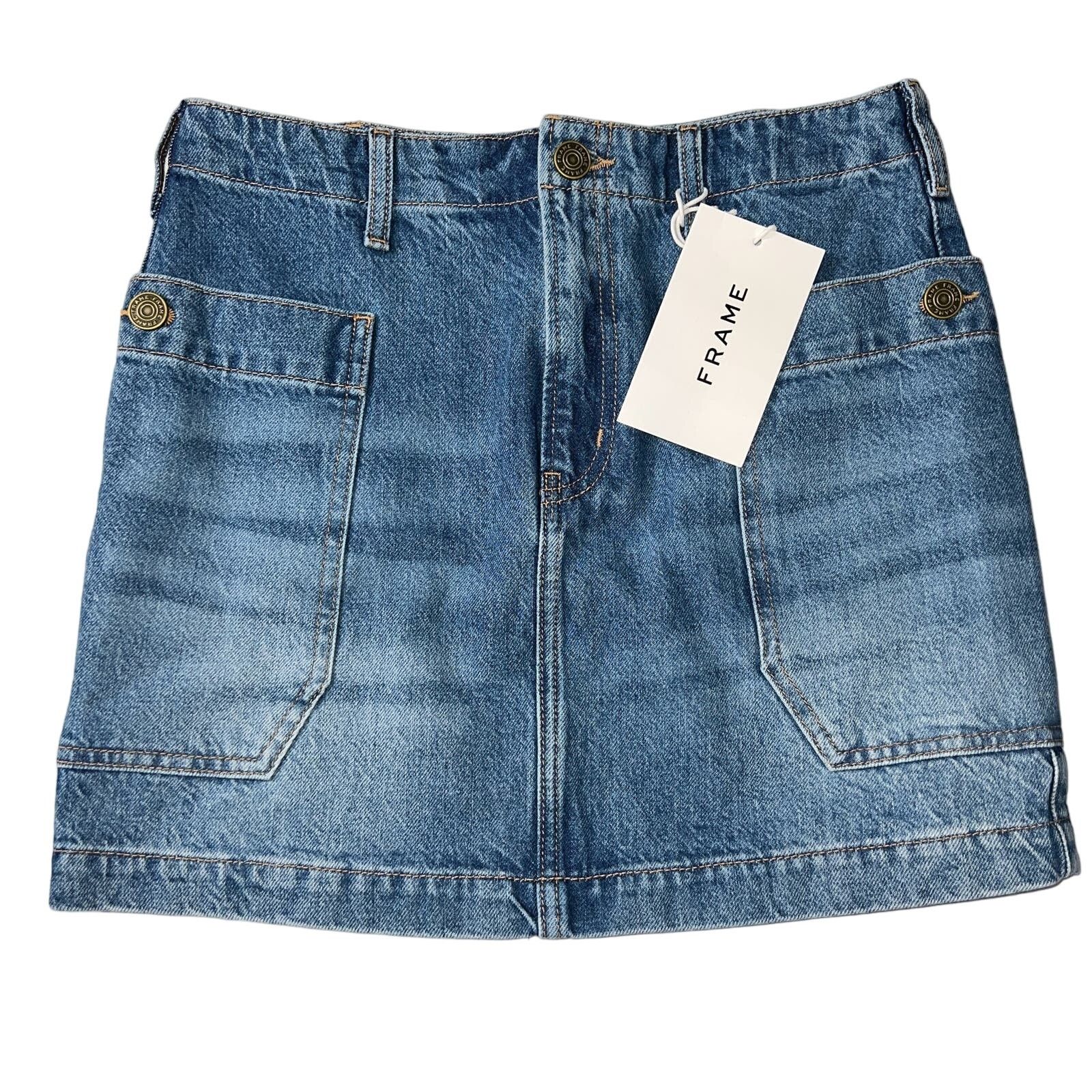 Frame FRAME | Spring 2024 Release | Sonata Jean Skirt - Size 26 Size 26" / US 2 / IT 38 - 9 Thumbnail