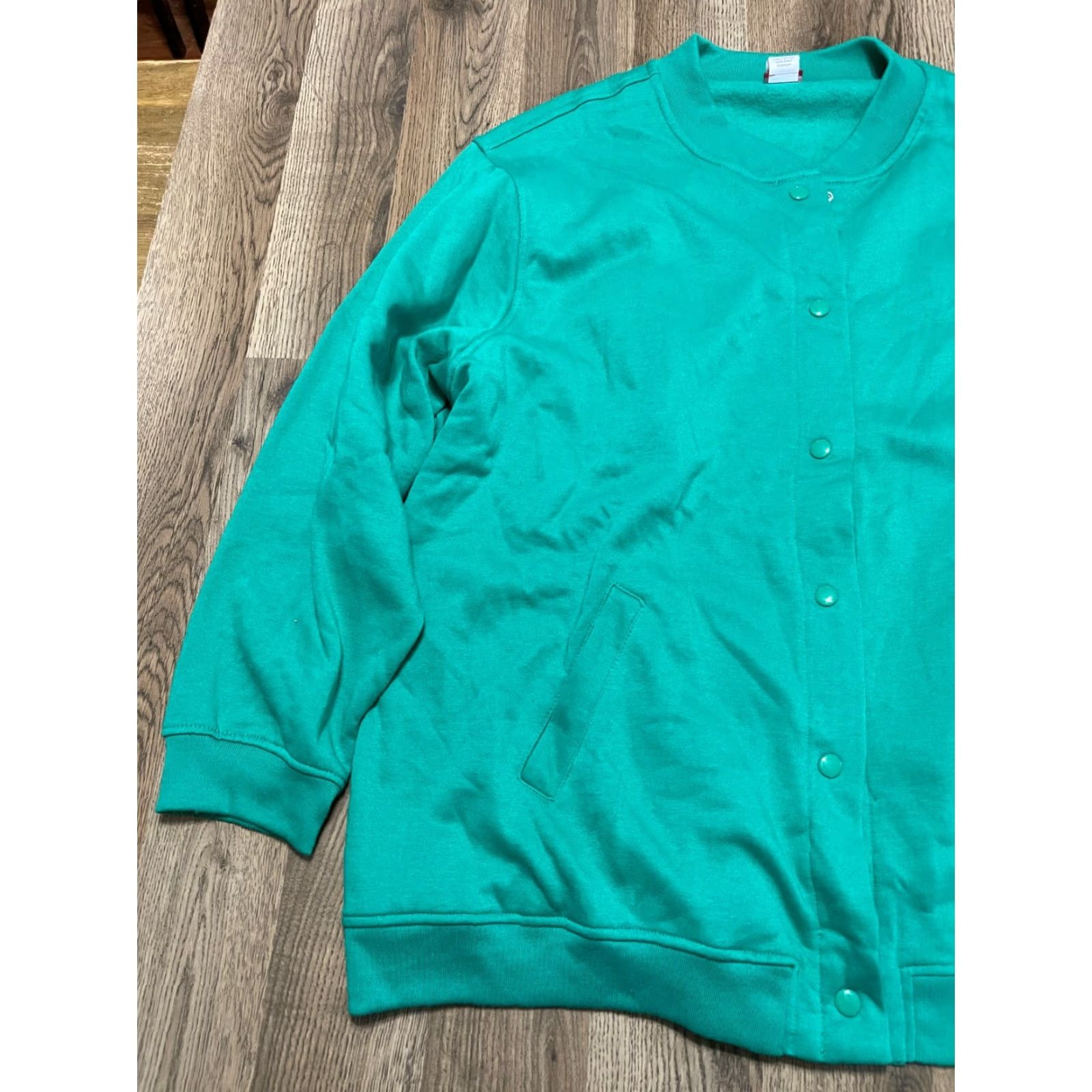 Tudor Tudor Court Women's Cardigan Sweater 3X Green Button Up Long Sleeve Round Neck Casual Fall Spring Summer Regular Vintage No Size XXL / US 16-18 / IT 52-54 - 3 Thumbnail