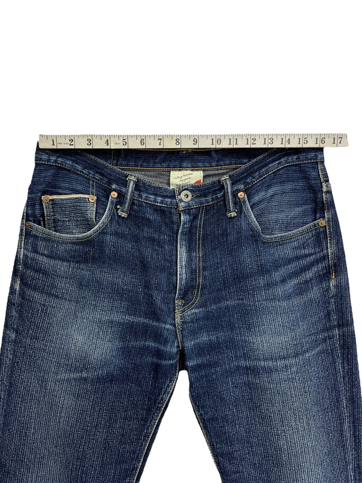 Indigo FYE🔥Vintage CHANNEL GRAPH KOJIMA JAPAN Perfect FLARE Denim Size US 31 - 13 Thumbnail