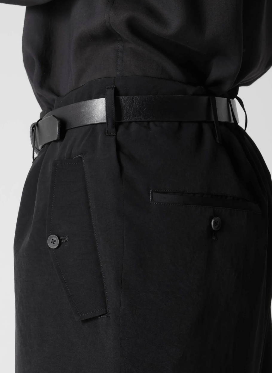 Yohji Yamamoto Yohji Yamamoto Pour Homme - Ta/TUXEDO FLAP SIDE TUCK PANTS Size US 30 / EU 46 - 11 Thumbnail