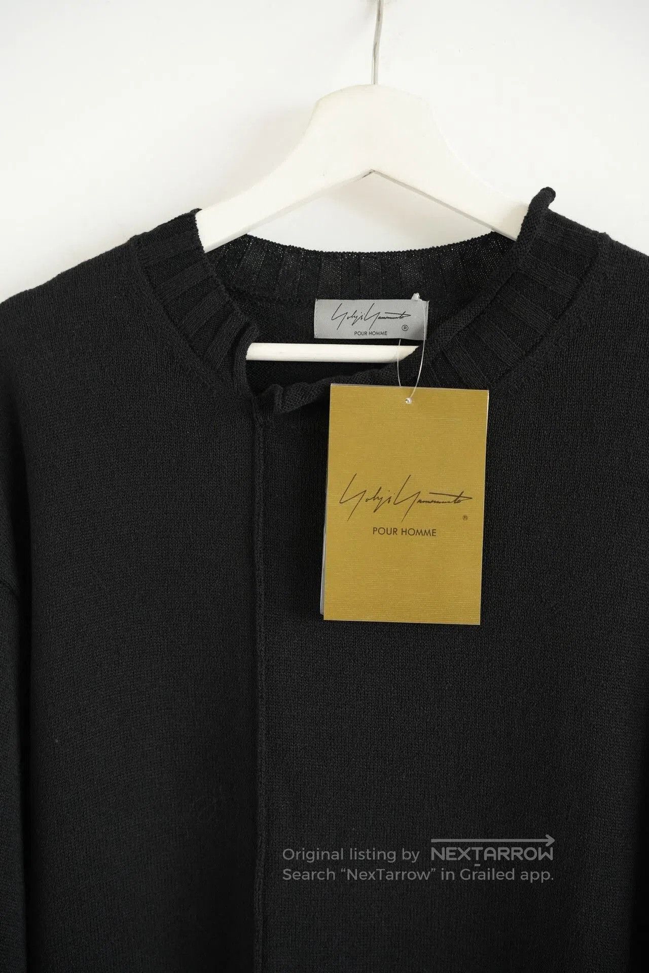 Yohji Yamamoto black oversized knit sweater by yohji yamamoto. Size US L / EU 52-54 / 3 - 3 Thumbnail