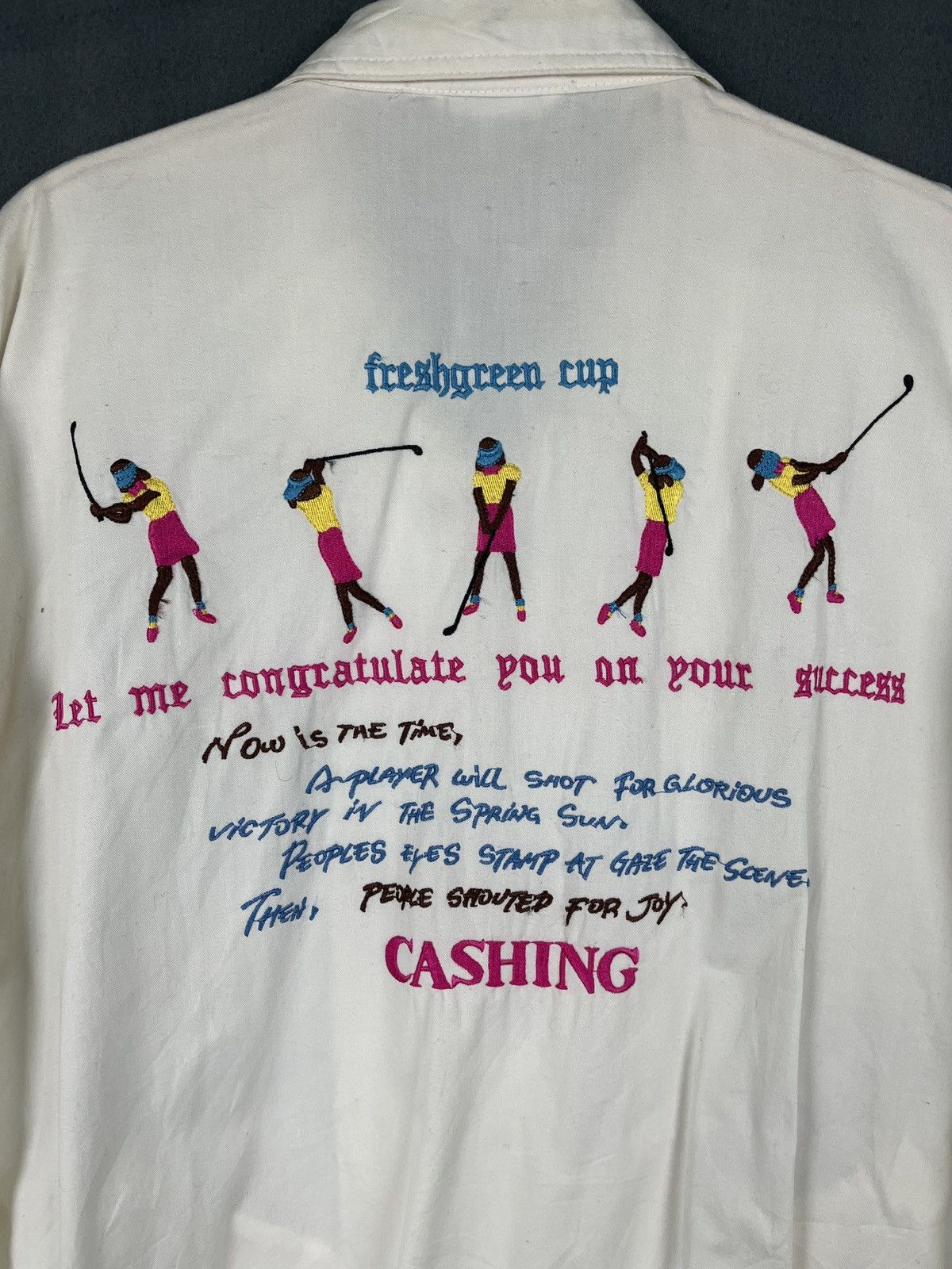 Vintage Cashing Golf Wear Jacket Michel Scovill Size L / US 10 / IT 46 - 7 Thumbnail
