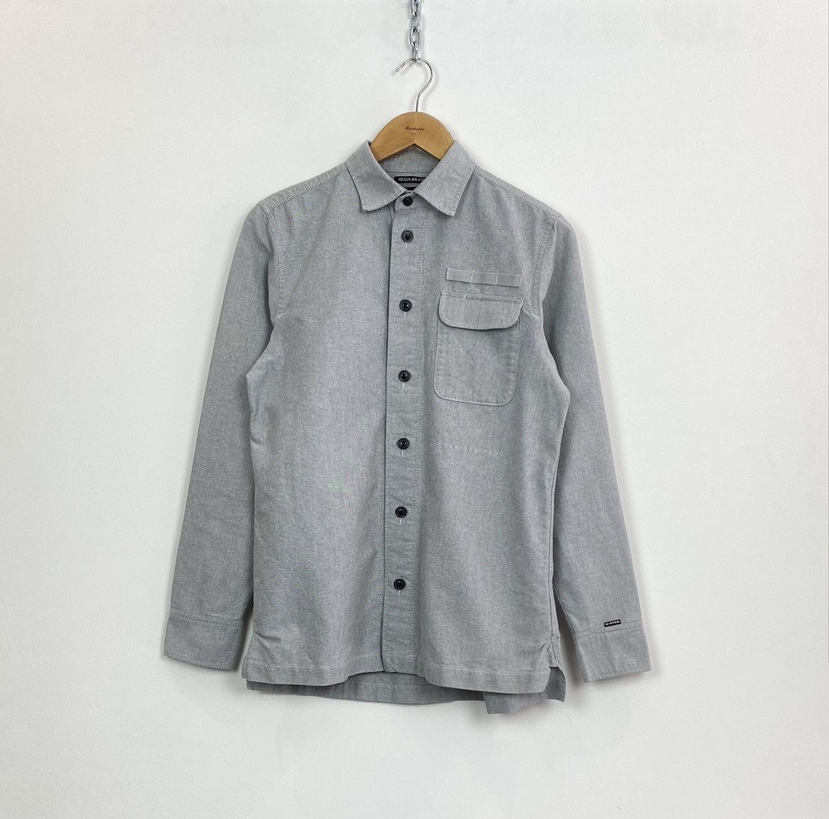 G-Star G-Star Raw Buttons Up Regular Fit Shirt Men’s Size S Grey Size US S / EU 44-46 / 1 - 1 Thumbnail