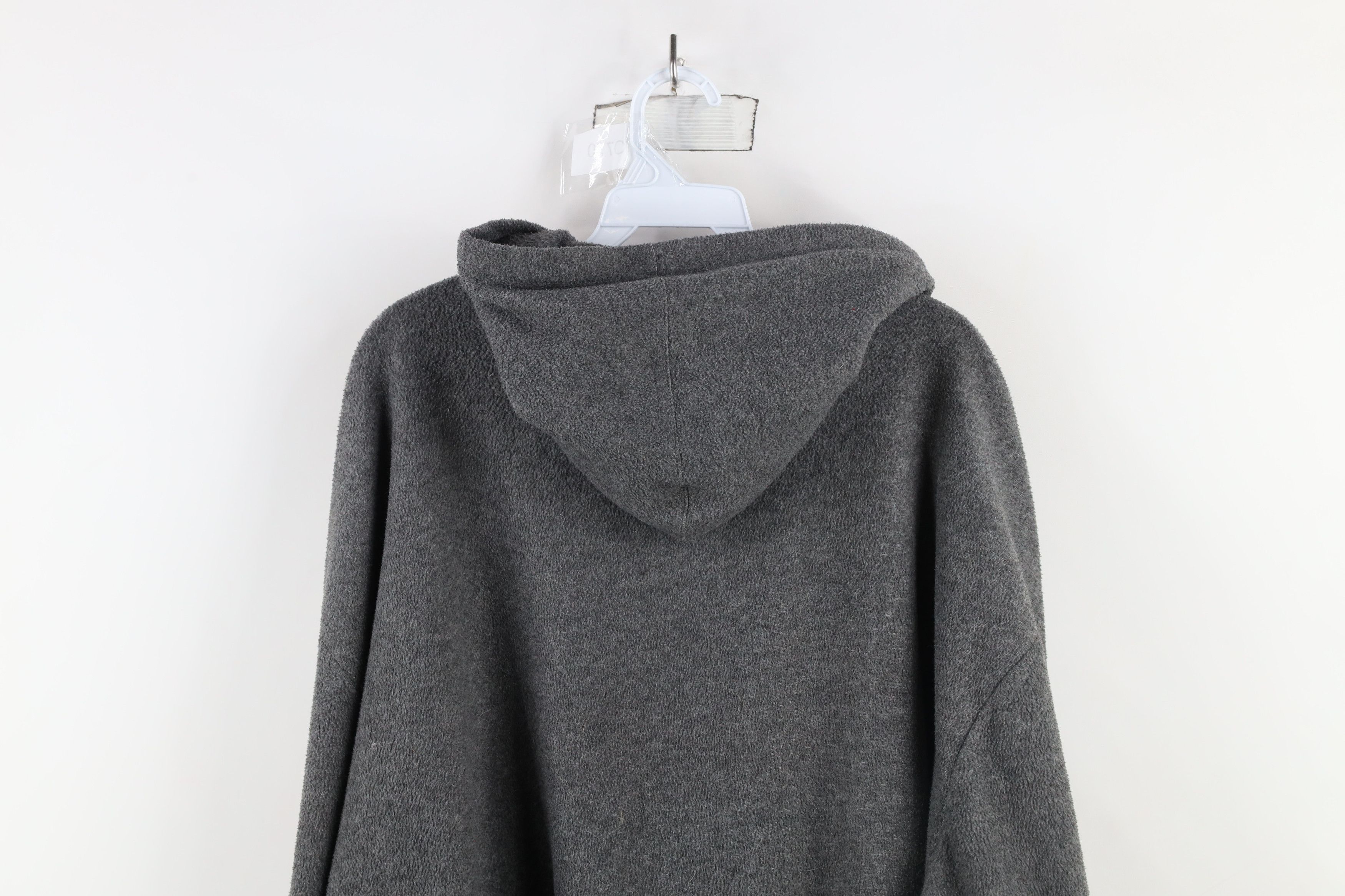 Vintage Vintage 90s Streetwear Blank Fleece Full Zip Hoodie Gray Size US XXL / EU 58 / 5 - 11 Thumbnail