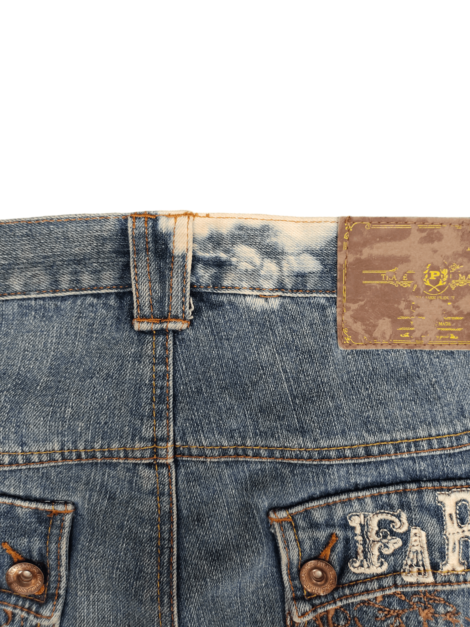 Phat Farm Baggy Jeans Phat Farm Distressed Wide Leg Denim Y2k Jnco Size US 37 - 8 Thumbnail