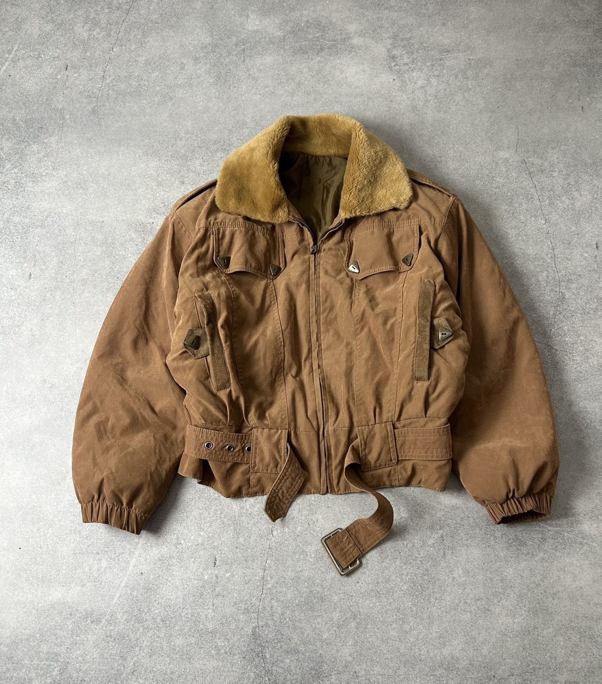 Japanese Brand Vintage Bomber fly aviator jacket mens japan style Size US M / EU 48-50 / 2 - 1 Thumbnail
