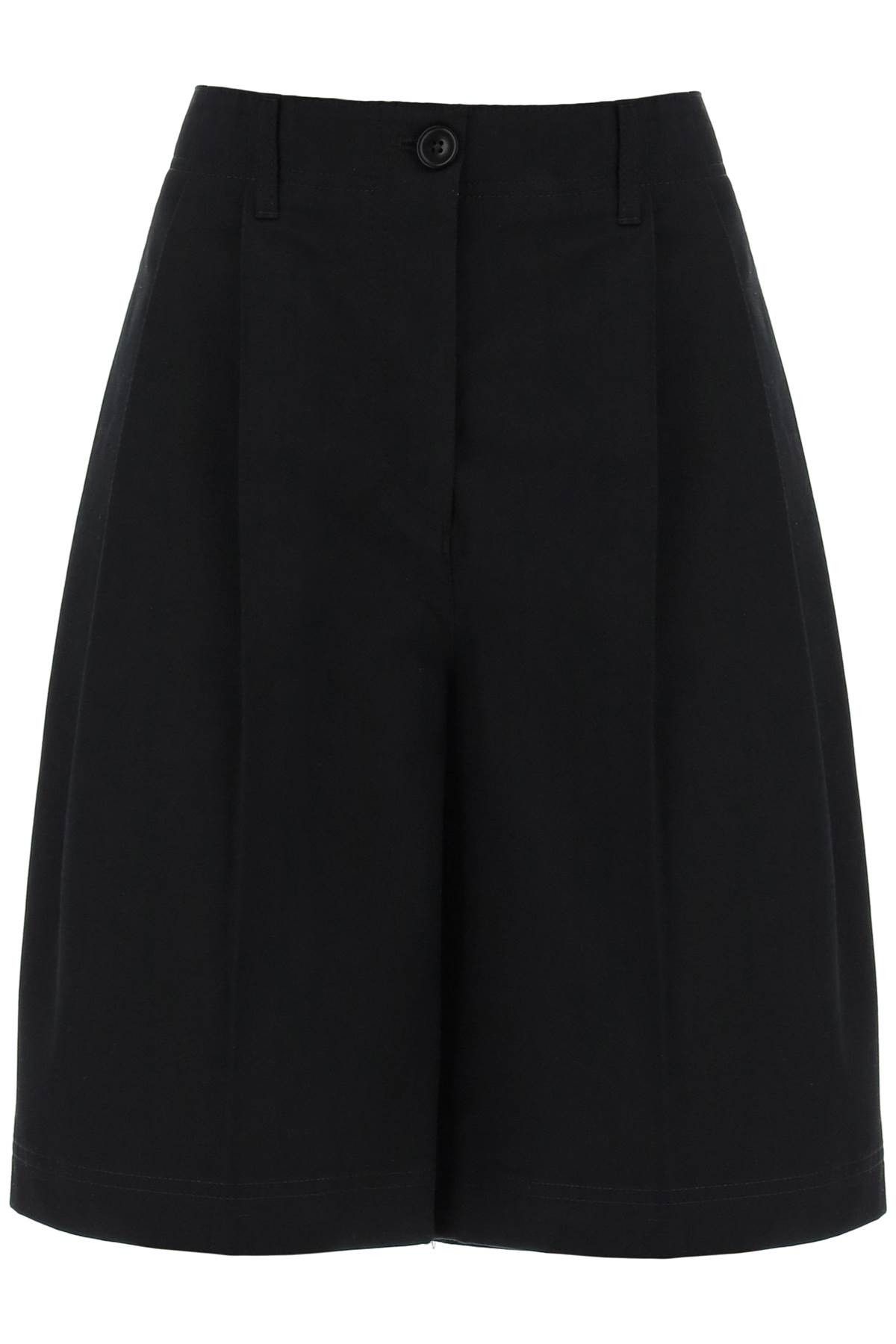 image of Toteme Twill Bermuda Shorts For in Black, Women's (Size 26)