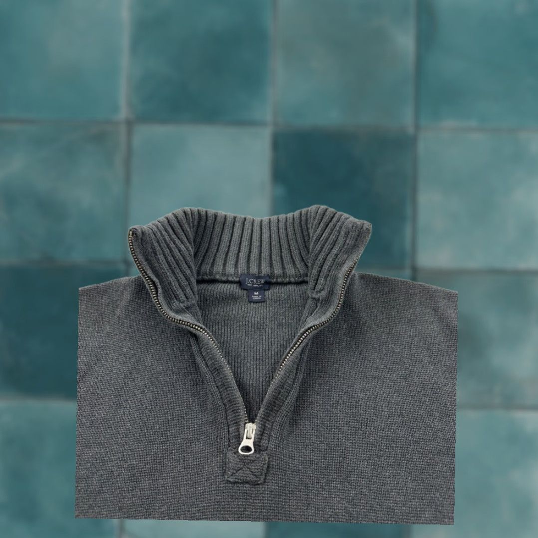 J.Crew J.Crew Mens Sweater Gray Medium Extra Large XL Mock Neck Pullover Size US M / EU 48-50 / 2 - 4 Thumbnail