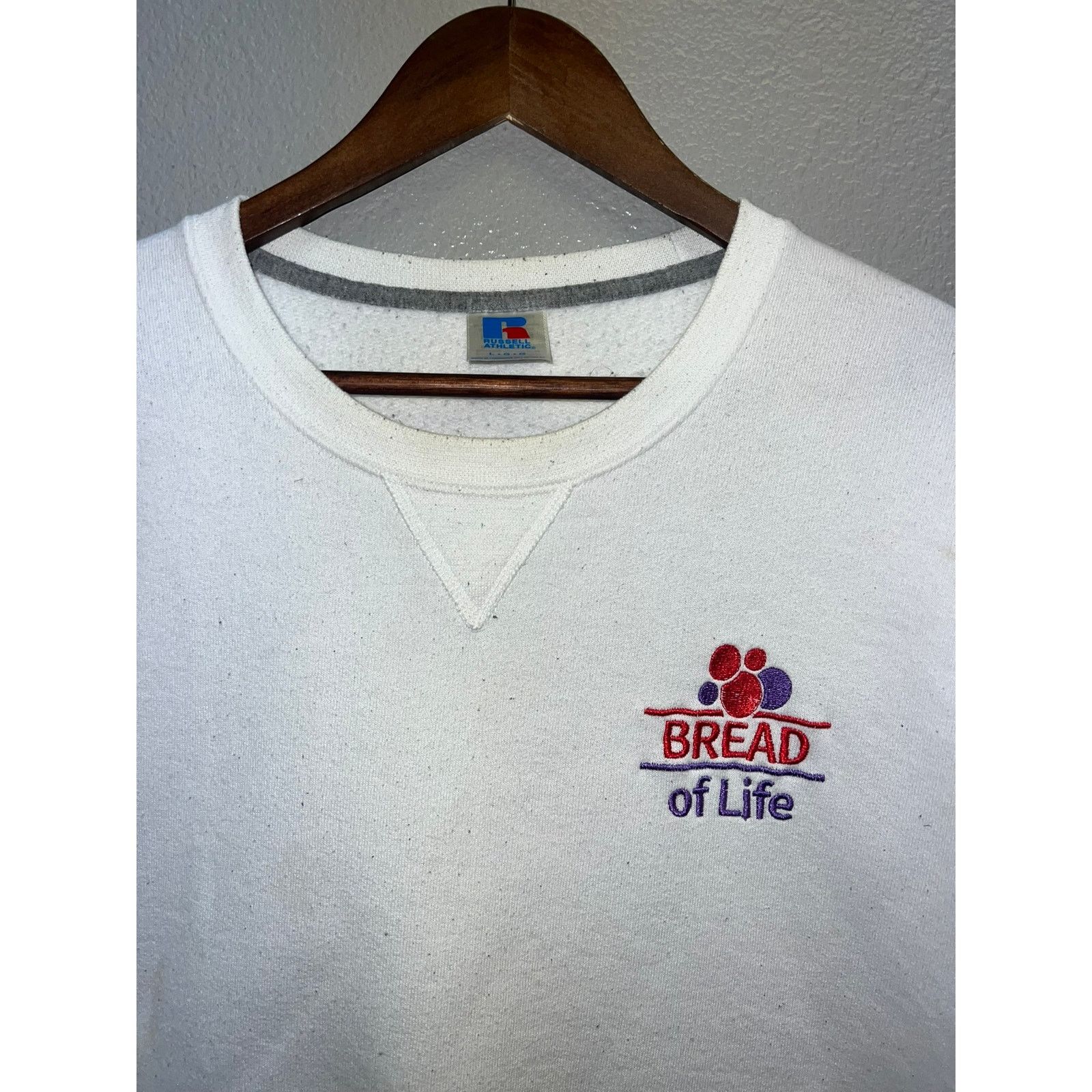 Vintage Vintage Russell Athletic White Sweatshirt Wonderbread L Size US L / EU 52-54 / 3 - 2 Thumbnail
