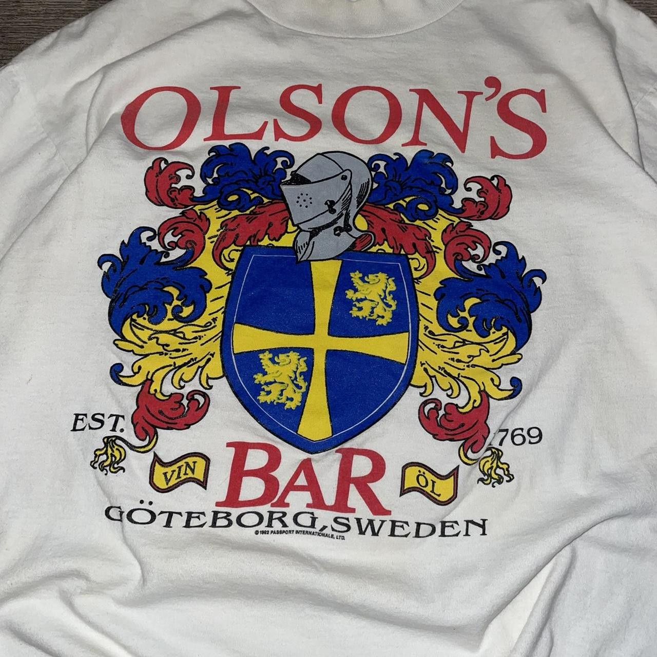 If Six Was Nine × Vintage Vintage 90's Olson's Bar Medieval Style Graphic T-Shirt Size US L / EU 52-54 / 3 - 2 Thumbnail
