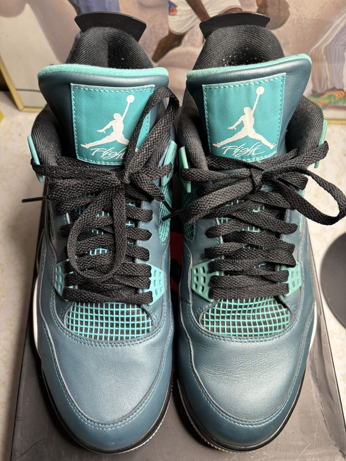 Jordan Brand Jordan Retro 4 ‘teal’ Size US 12 / EU 45 - 2 Thumbnail