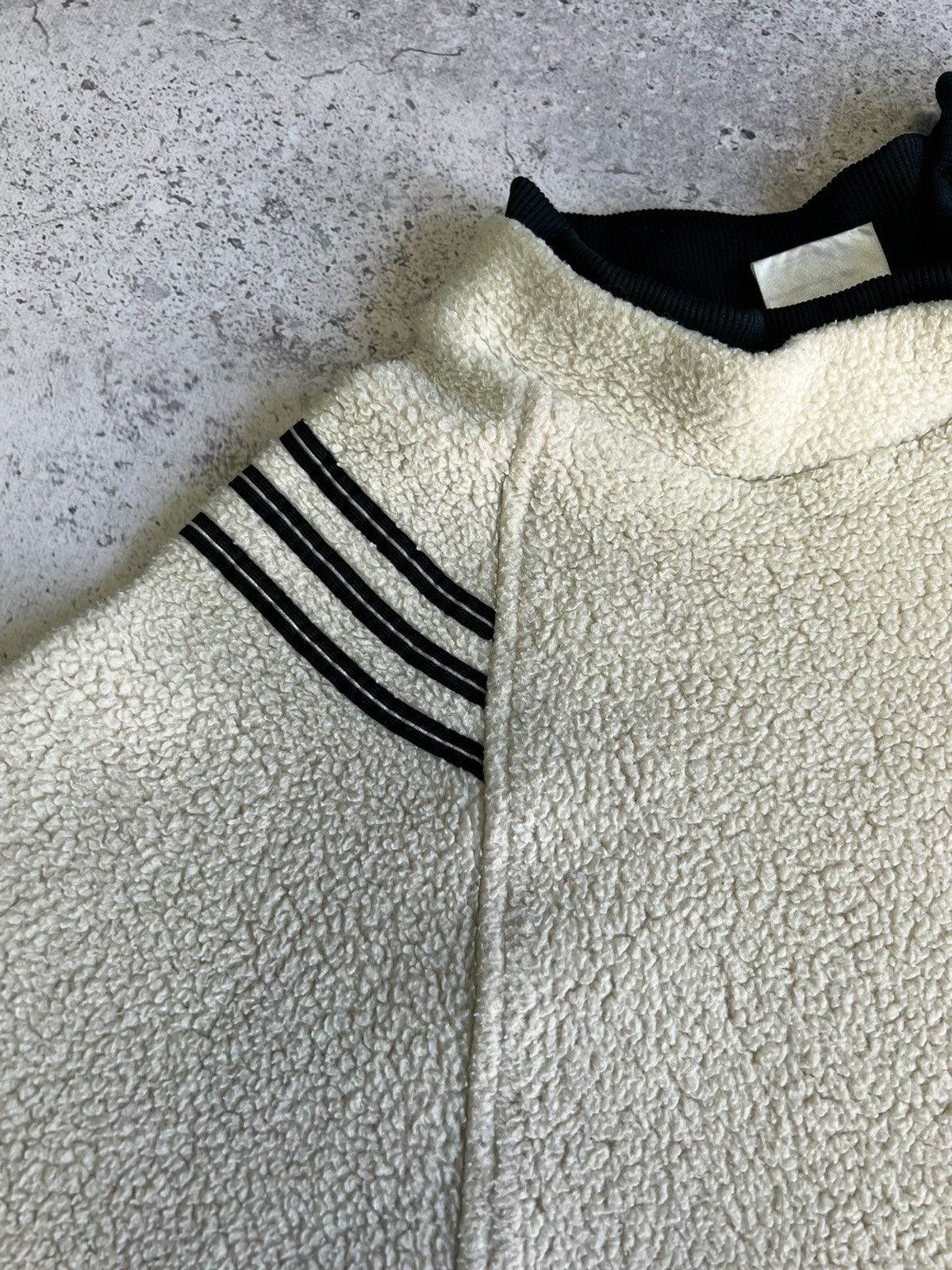 Adidas × Vintage Vintage Adidas Equipment Fleece Light Jacket L Gray 90s Size US XL / EU 56 / 4 - 9 Thumbnail