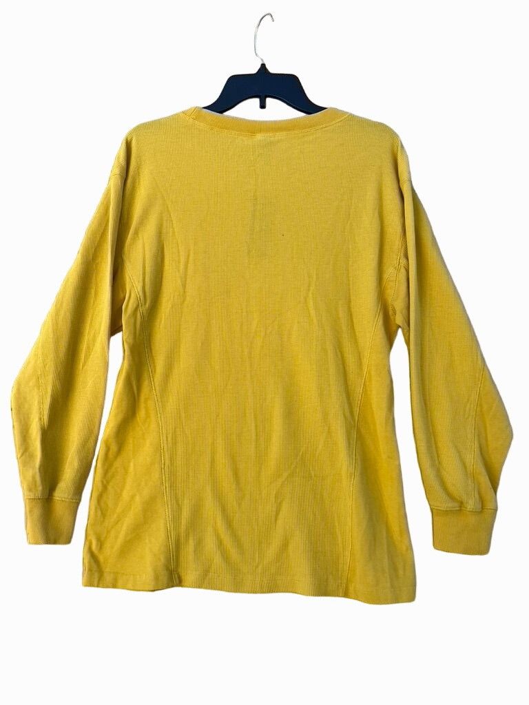 Other Wild Fable - Men's Thermal Long Sleeve Henley Shirt - Yellow Size US XS / EU 42 / 0 - 2 Thumbnail