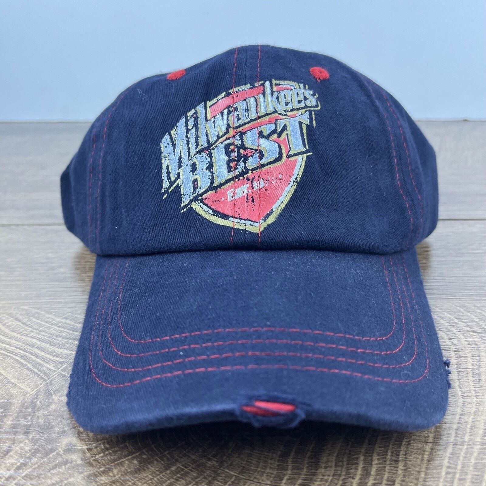 Other Milwaukees Best Blue Hat Blue Milwaukee Cap Adjustable Blue Size ONE SIZE - 1 Thumbnail