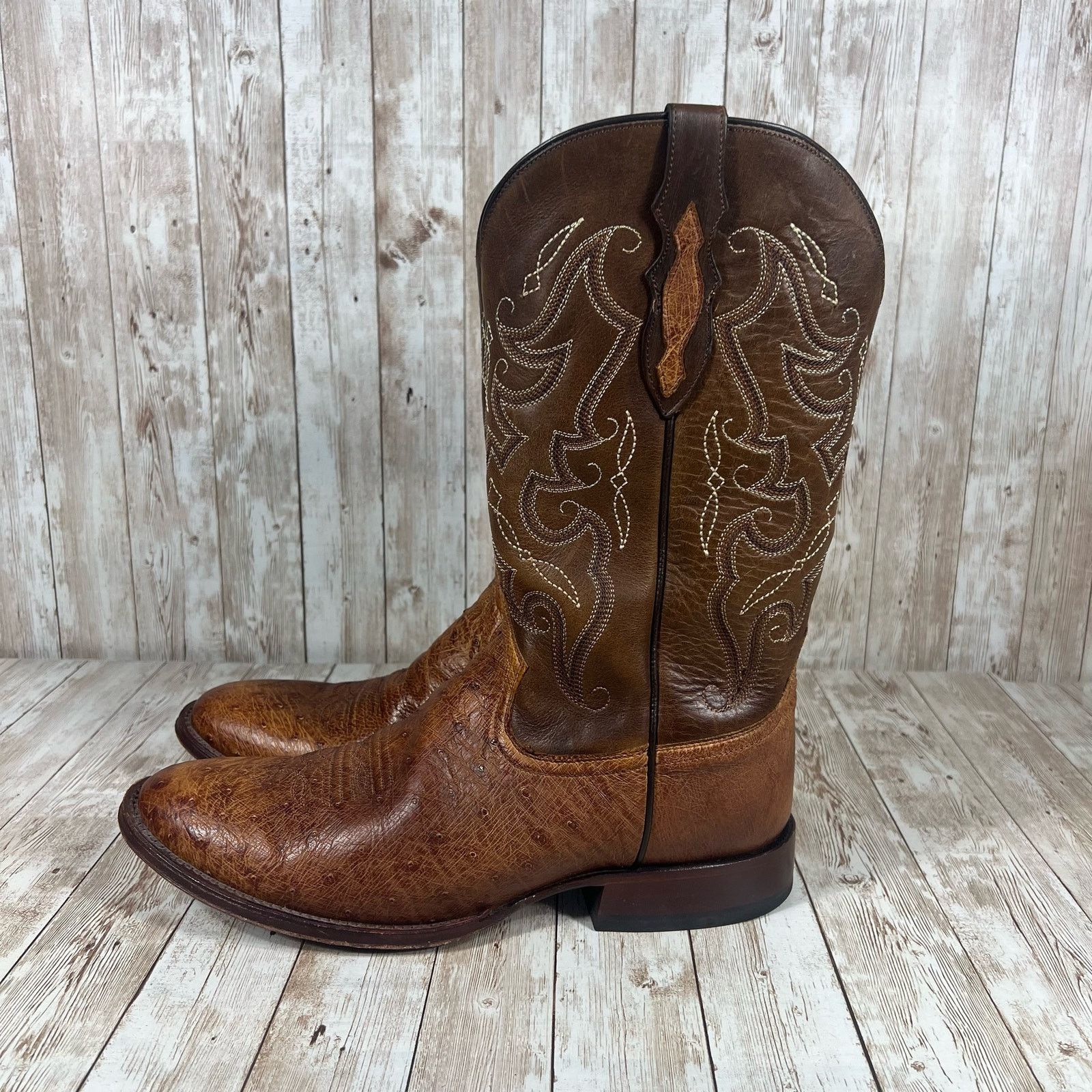 Tony Lama Tony lama patron smooth ostrich leather cowboy boots Mens 11 Size US 11 / EU 44 - 2 Thumbnail