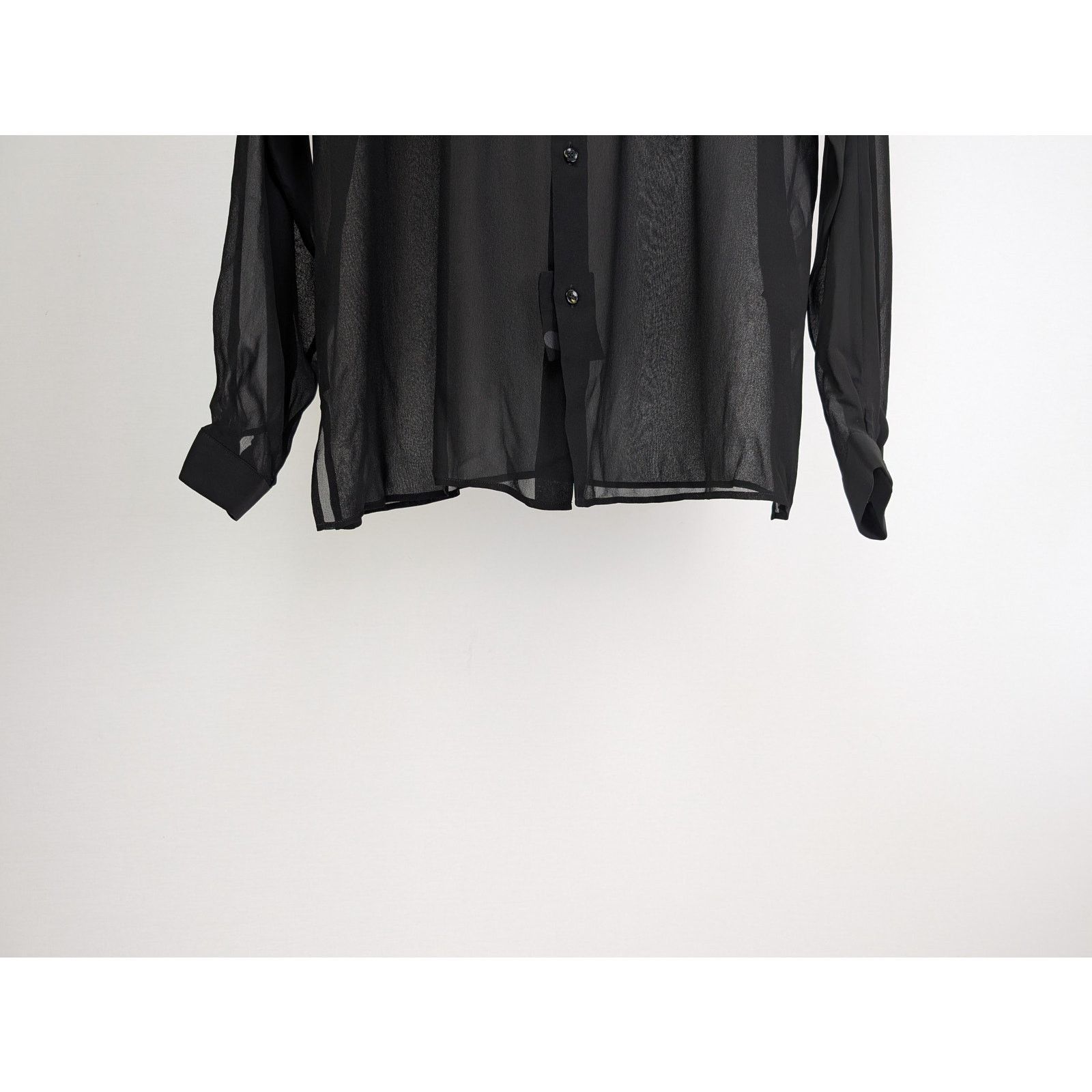 Saint Laurent Paris o1rshd1 Chemise Detail Ragla Georgette De Soie Lavee Shirt Size US M / EU 48-50 / 2 - 4 Thumbnail