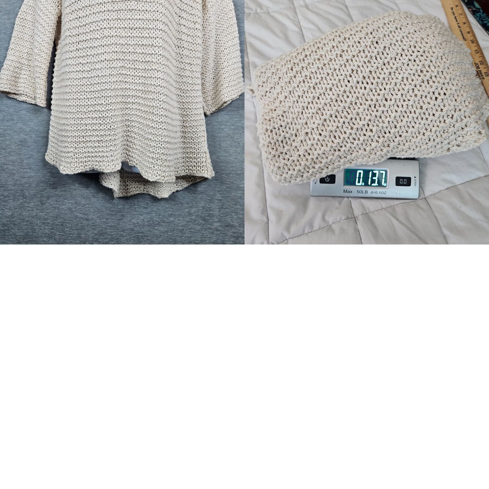 Free People Free People Park Slope Chunky Knit Elbow Sleeve Sweater Size M Ivory Knit Cardigan Women Regular Size M / US 6-8 / IT 42-44 - 8 Thumbnail