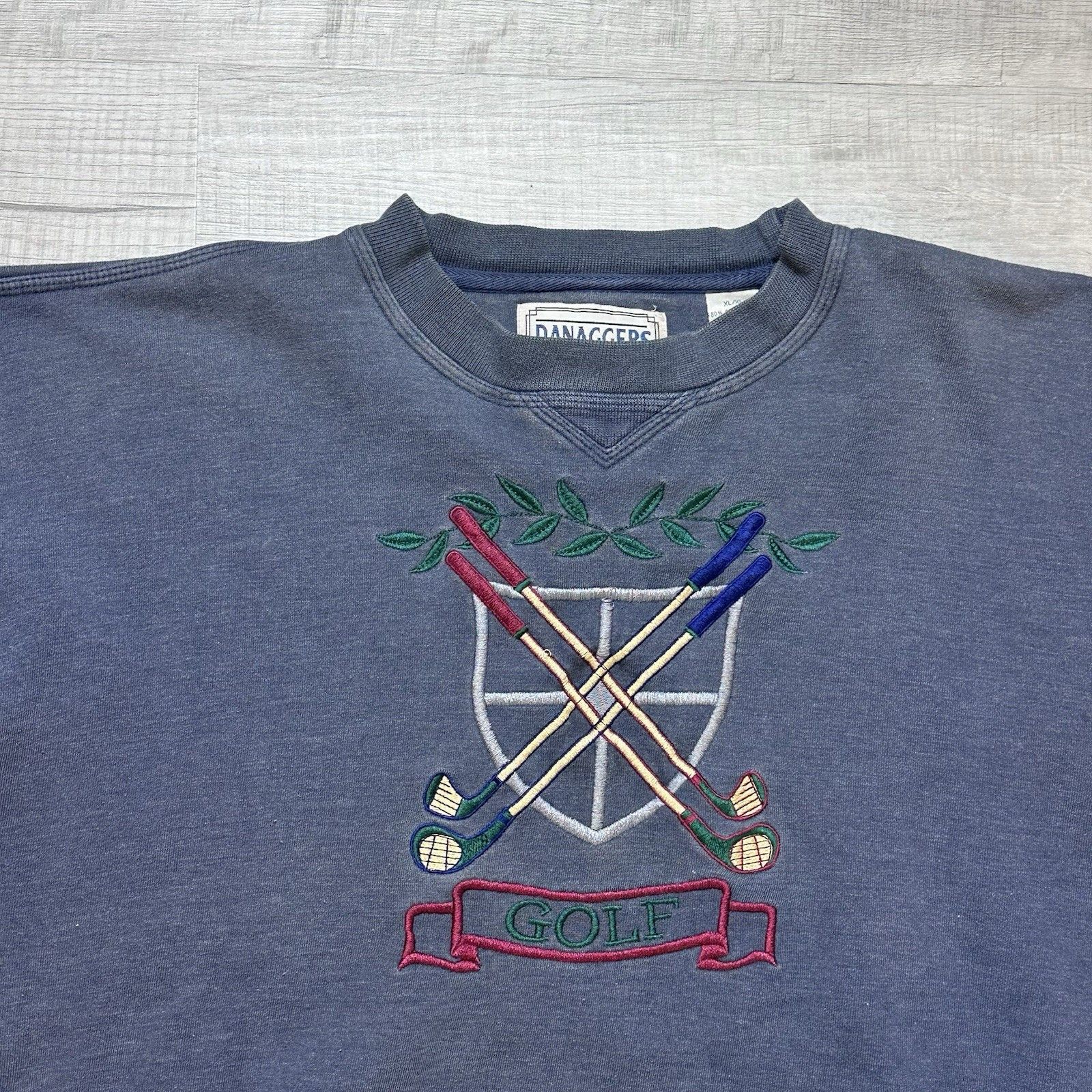 Vintage Vintage Danaggers Mens Golf Crewneck Sweatshirt XL Blue Size US XL / EU 56 / 4 - 5 Thumbnail